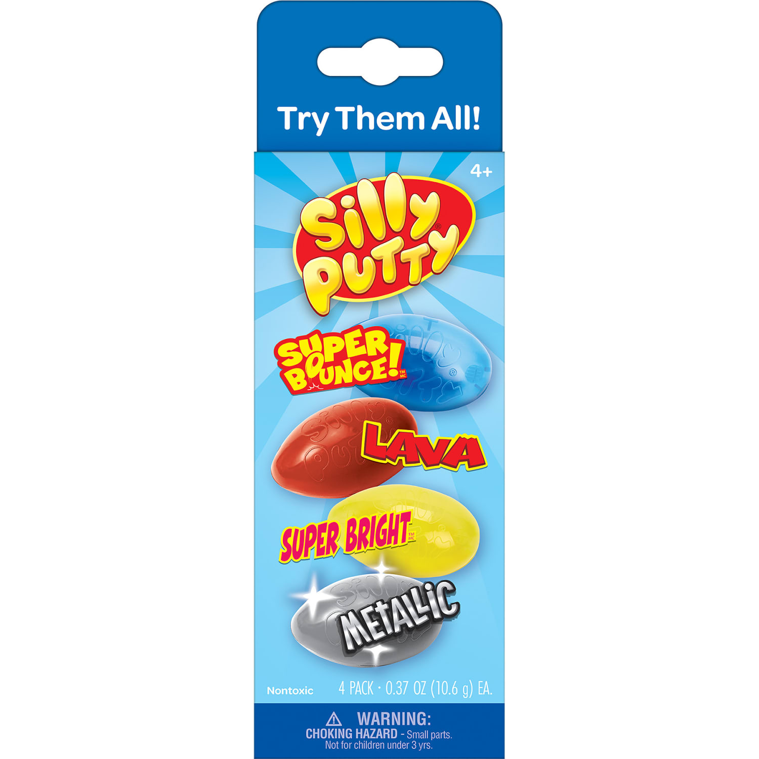 Crayola Silly Putty Variety Pack, Set Of Assorted Colors, 4 Per Pack, - Image 3