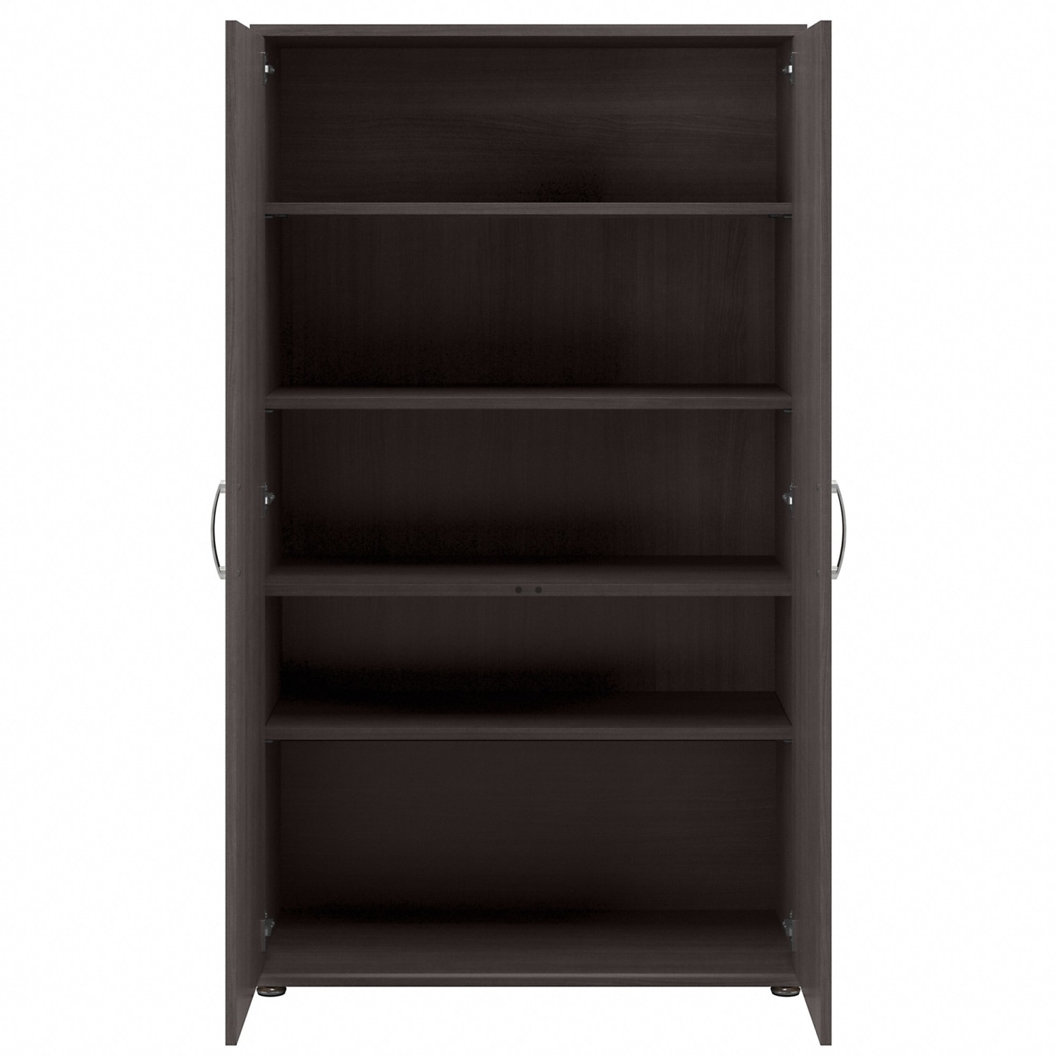 Bush Business Furniture Universal Tall Storage Cabinet With Doors And Shelves, Storm Gray, Standard Delivery - Image 6
