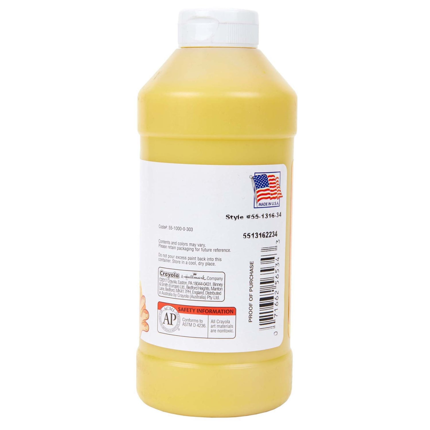 Crayola Washable Finger Paint, 16 oz, Yellow, Pack Of 3 - Image 4