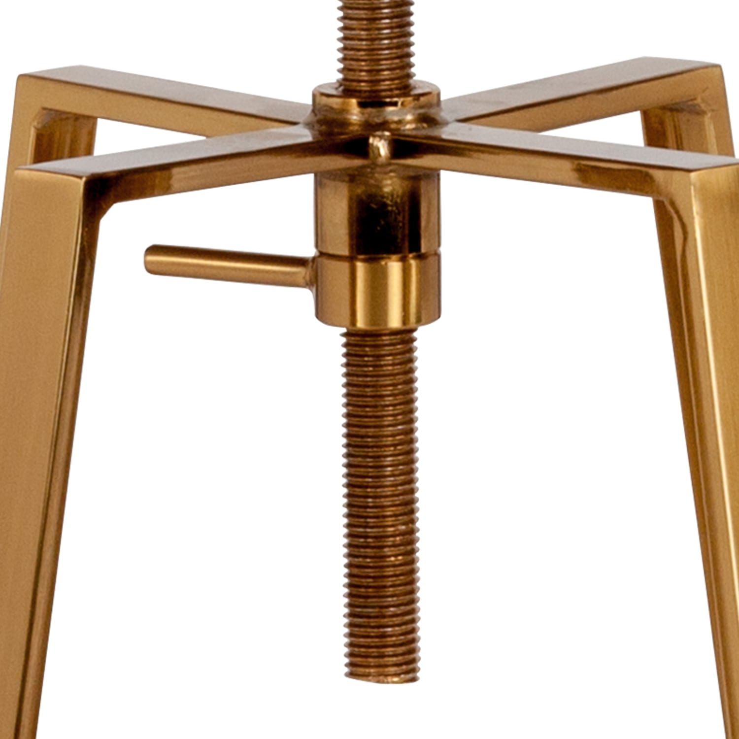 Flash Furniture Toledo Industrial Style Barstool with Swivel Lift Adjustable Height Seat, Gold - Image 9