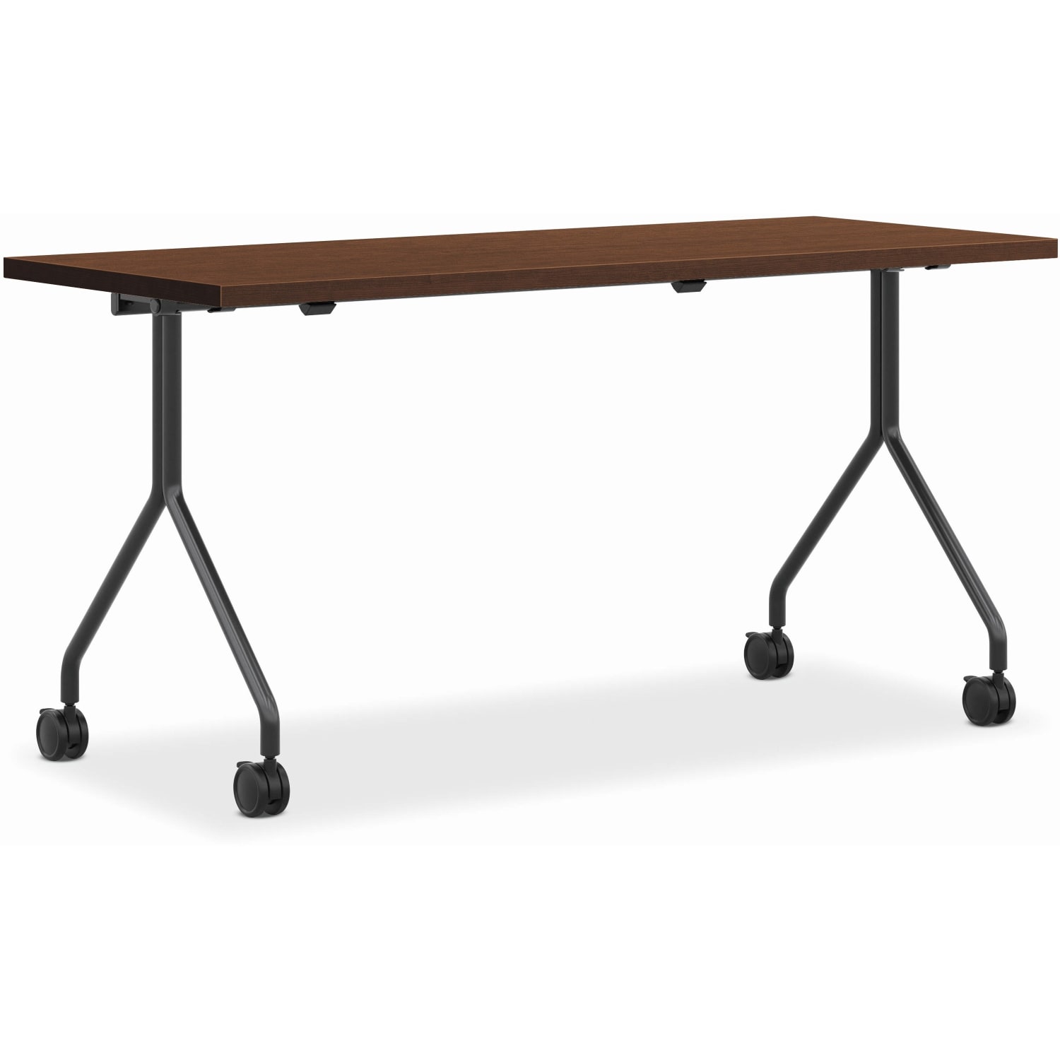 HON Between Nesting Table, 60inH x 30inW x 29inD, Shaker Cherry/Black - Image 3