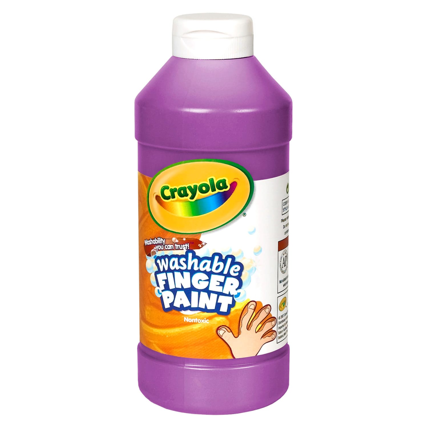 Crayola Washable Finger Paint, 16 oz, Violet, Pack Of 3 - Image 3