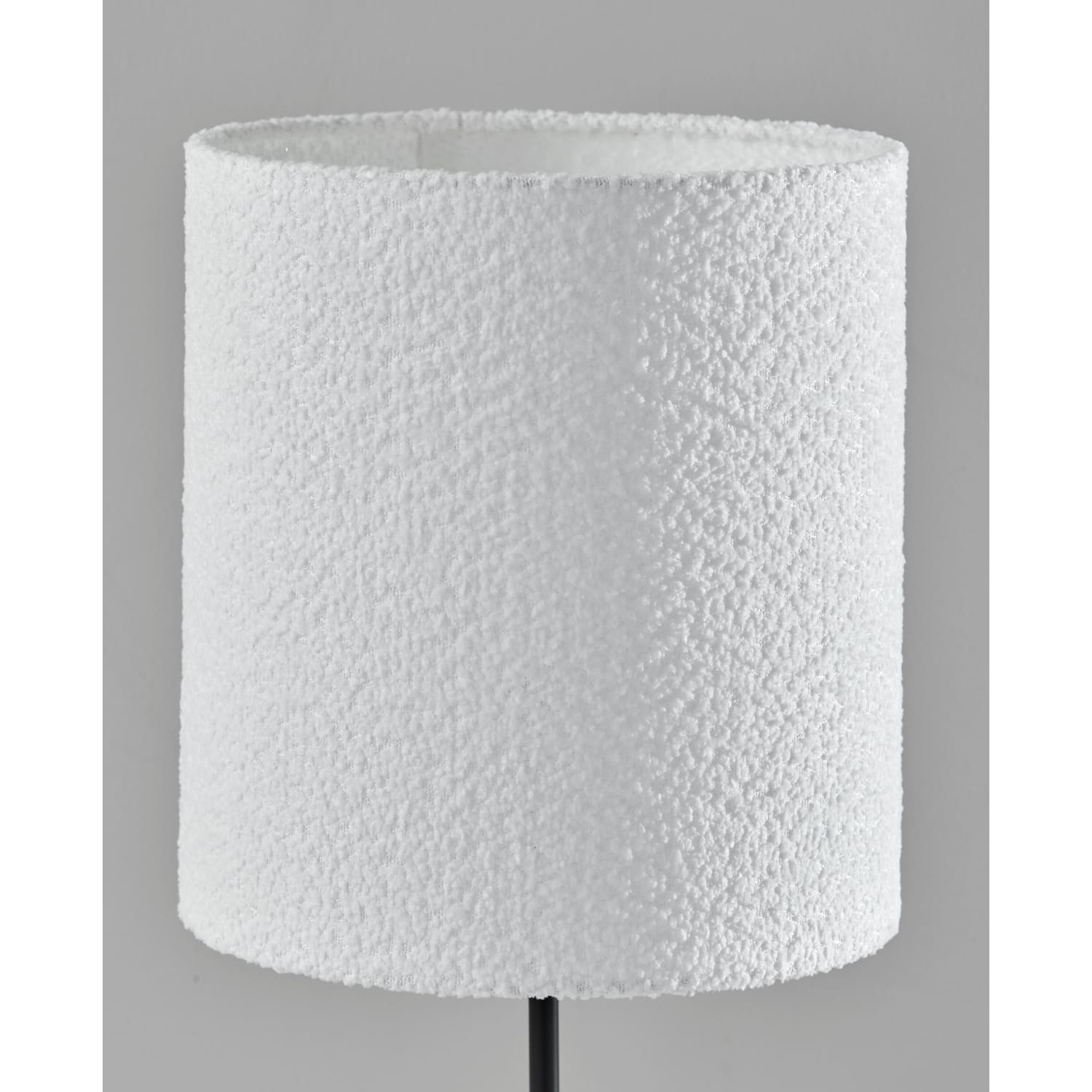 Adesso Brielle Tall Table Lamp, 22inH, Black & White Shade/Natural Base - Image 6