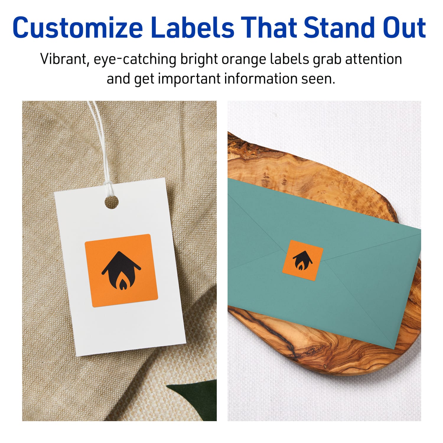 Avery Print-To-The-Edge Labels With Sure Feed Technology And Easy Peel, 94102-BOP10, Square, 3/4in x 3/4in, Matte Bright Orange, Pack of 800 - Image 4