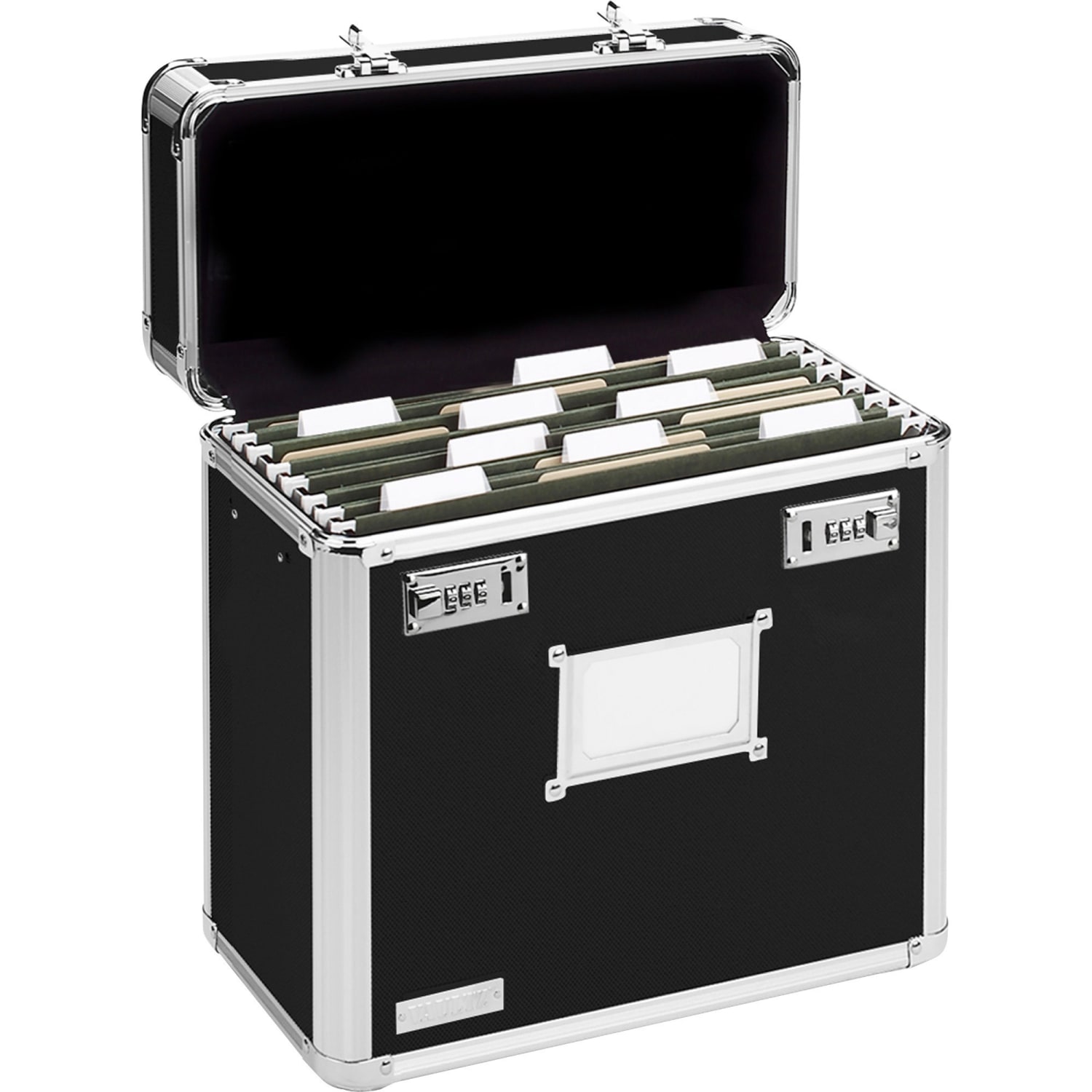 Vaultz Locking Storage File Tote, Letter Size, 12 1/4in x 13 3/4in x 7 1/4in, Black - Image 4