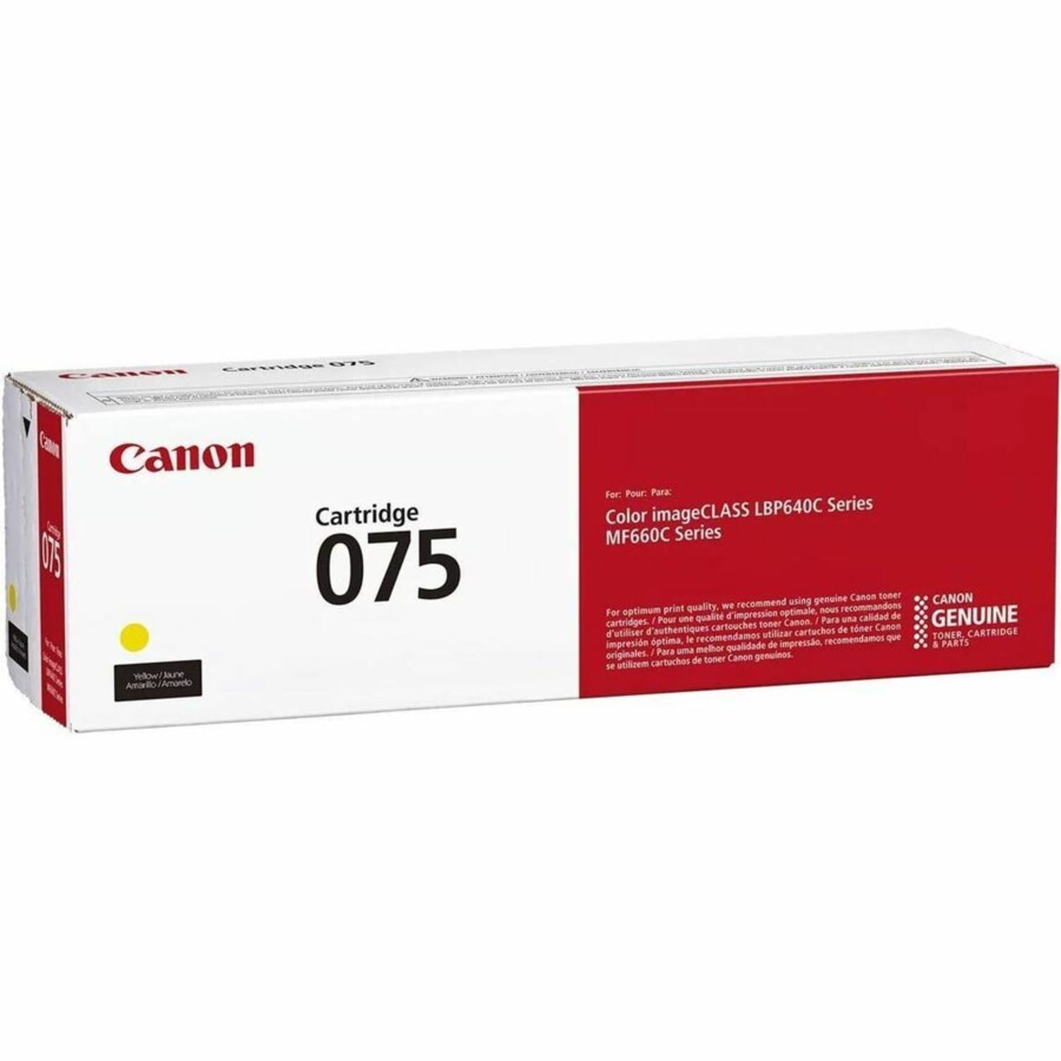 Canon 075 Original Laser Toner Cartridge - Yellow Pack - 1300 Pages - Image 3