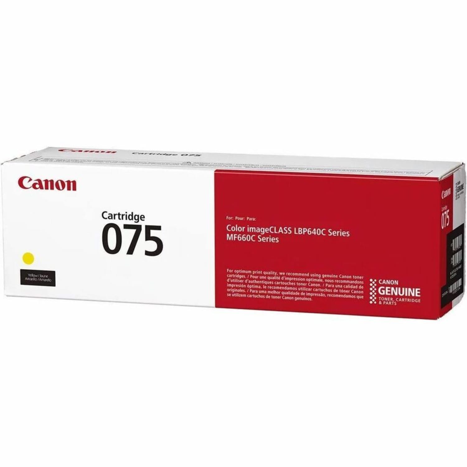 Canon 075 Original Laser Toner Cartridge - Yellow Pack - 1300 Pages - Image 4