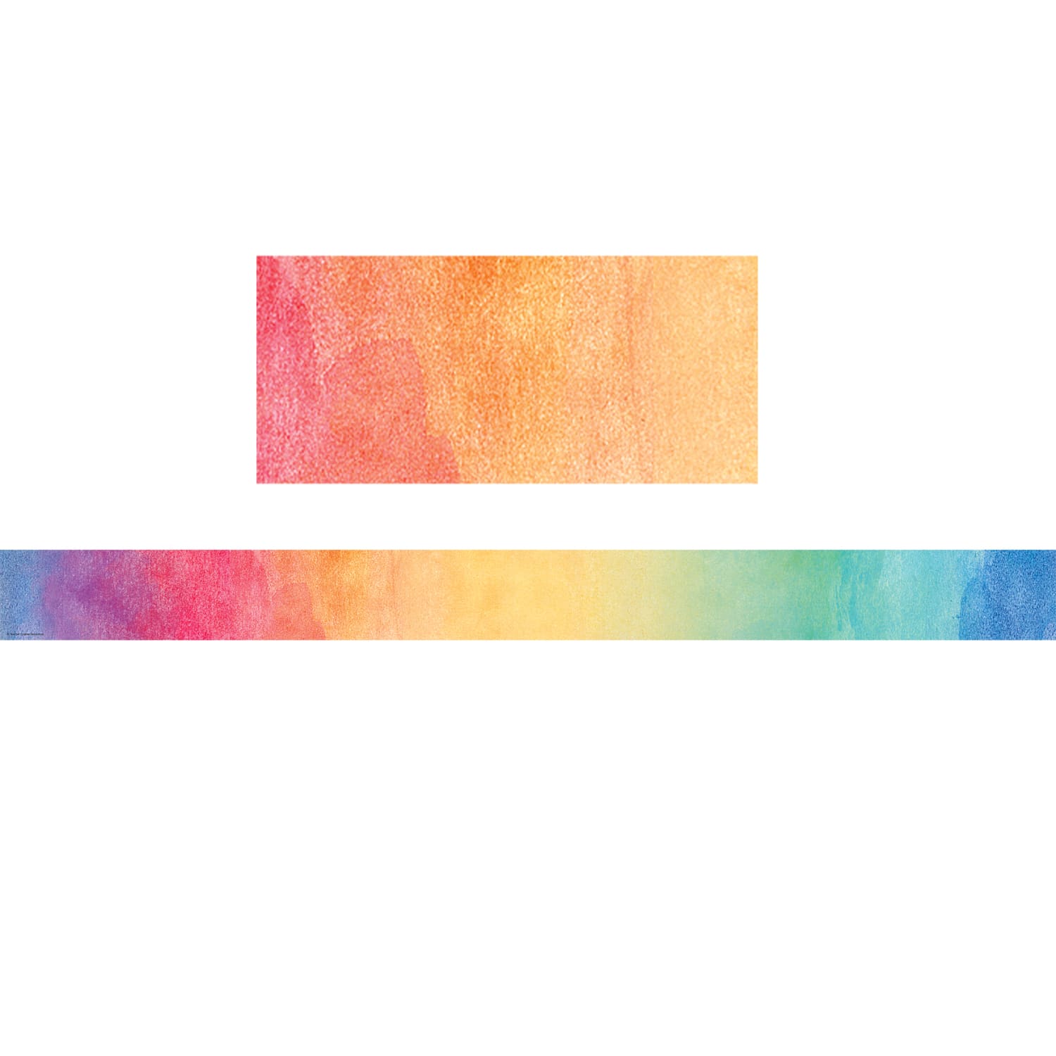 Teacher Created Resources Straight Border Trim, Watercolor, 35ft Per Pack, Set Of 6 Packs - Image 3