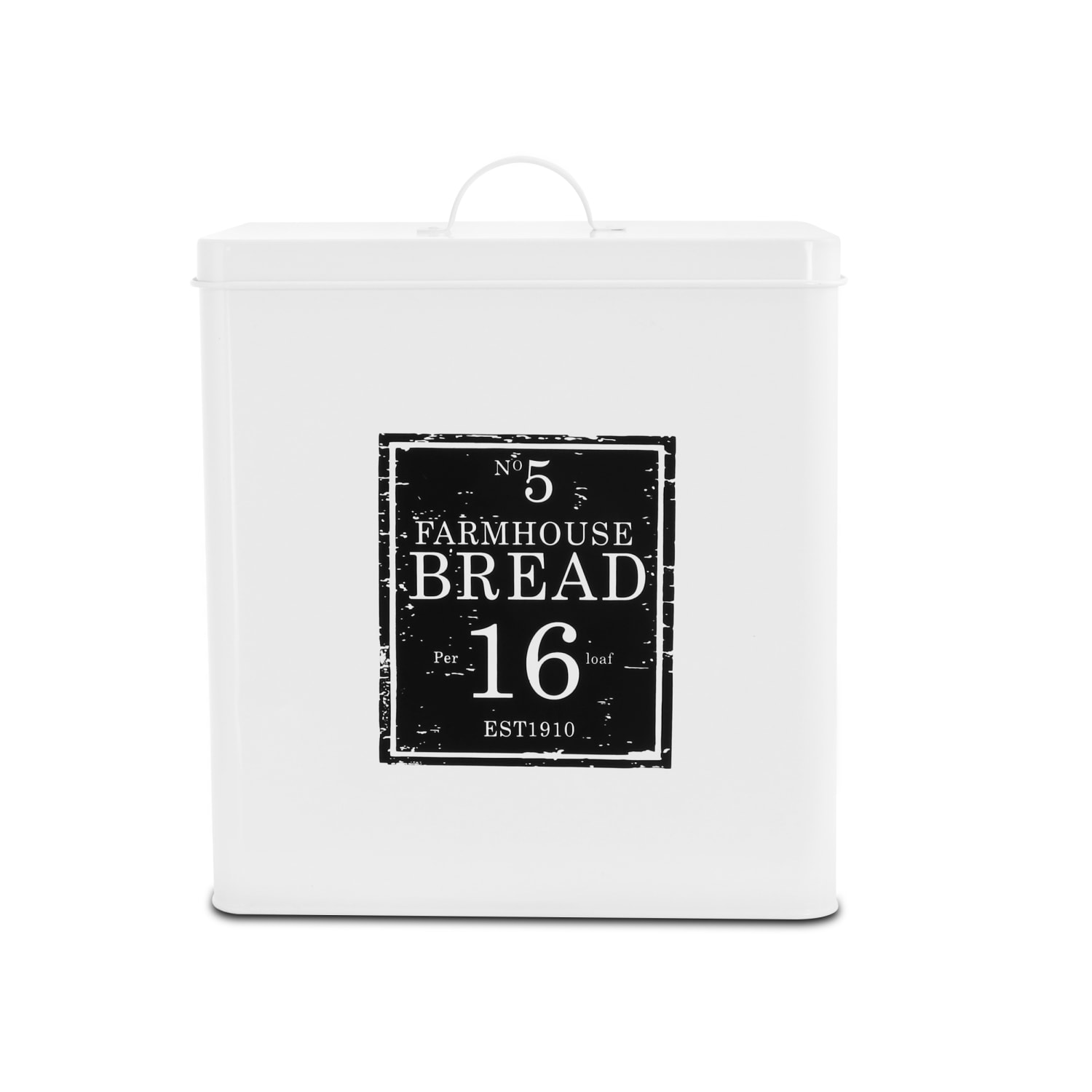 MegaChef 5-Piece Canister Set, White/Black - Image 5