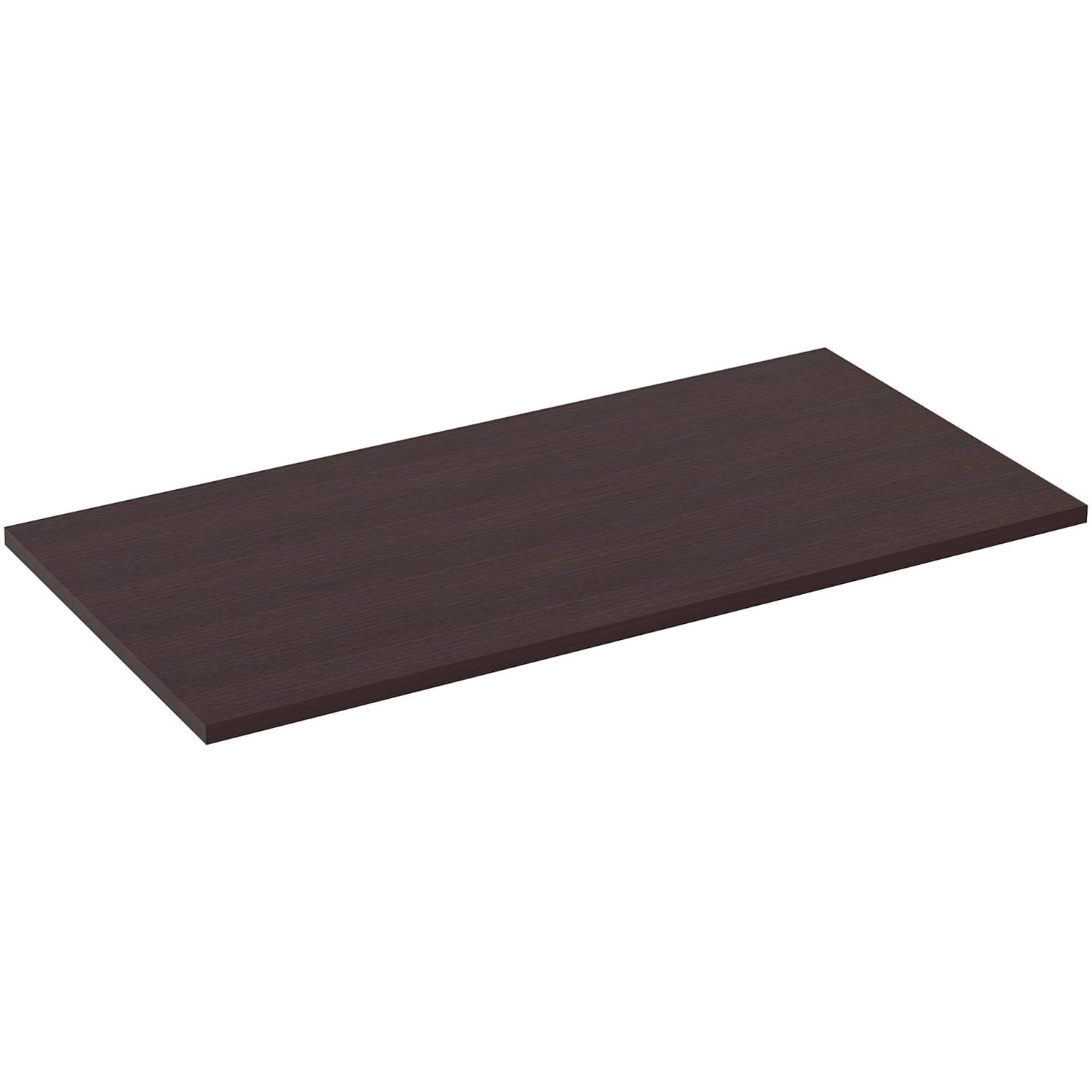 Lorell Quadro Sit-To-Stand Laminate Table Top, 48inW x 24inD, Espresso - Image 4