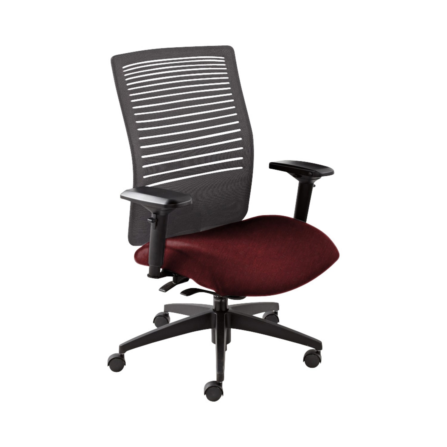 Global Loover WeightSensing Synchro Chair MidBack 39inH x 25 12inW x 24inD Red RoseBlack PopularChairscom Global Loover Weight Sensing Synchro Chair Mid Back 39inH x 25 12inW x 24inD Red RoseBlack PopularChairscom
