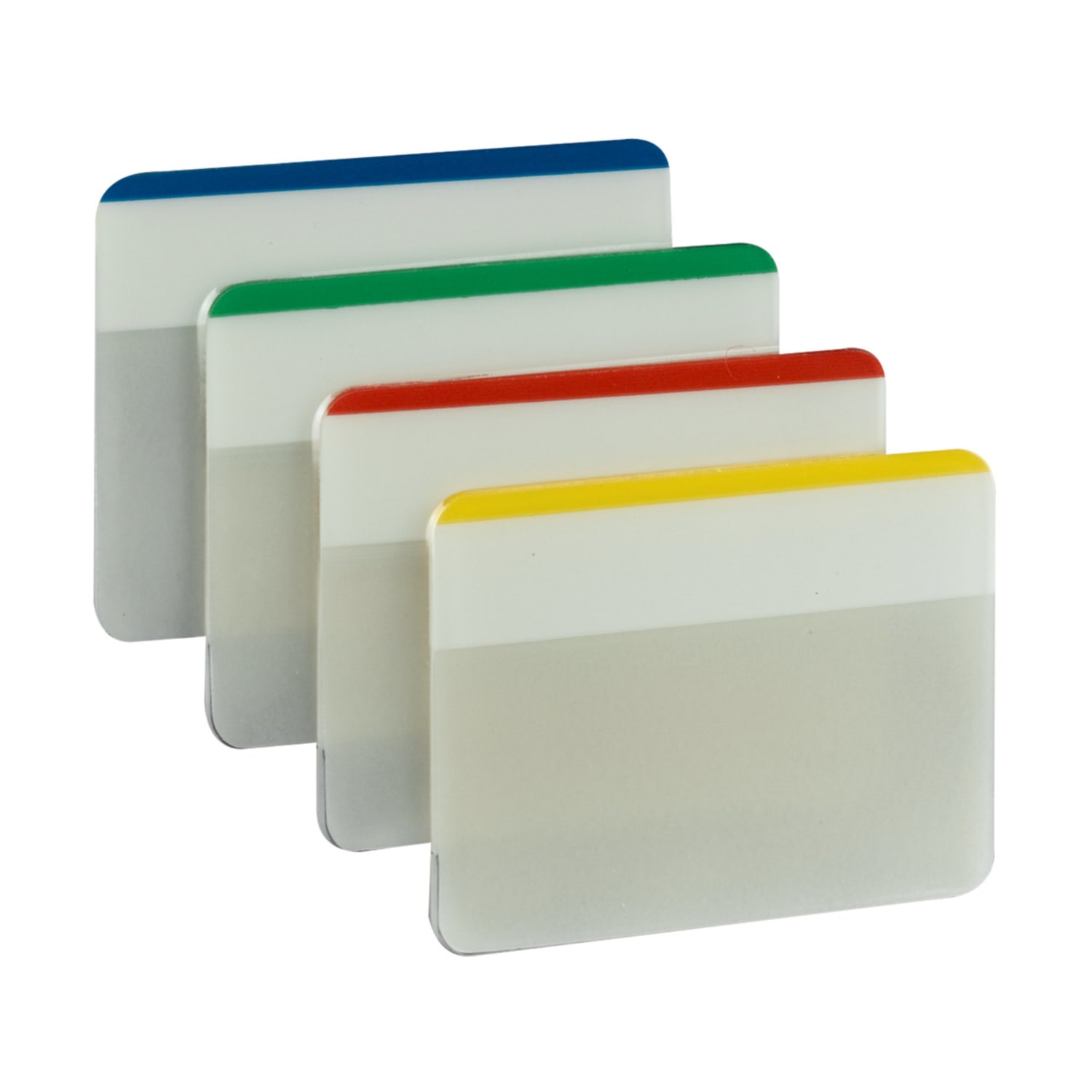 Post-it Durable Tabs, 2 in. x 1.5 in. Pack of 24 Tabs, Beige, Green, Red, Canary Yellow - Image 5