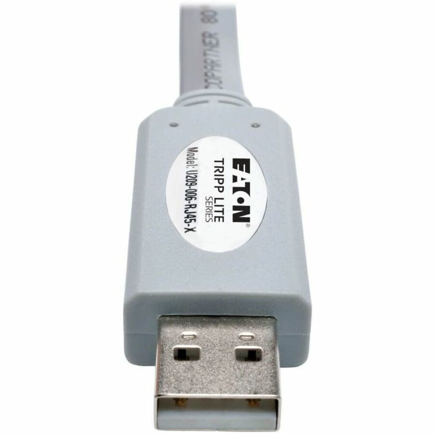 Eaton Tripp Lite Series USB-A to RJ45 Serial Rollover Cable (M/M) - Cisco Compatible, 250 Kbps, 6 ft. (1.83 m), Gray - Serial  - U209006RJ45X - Image 5