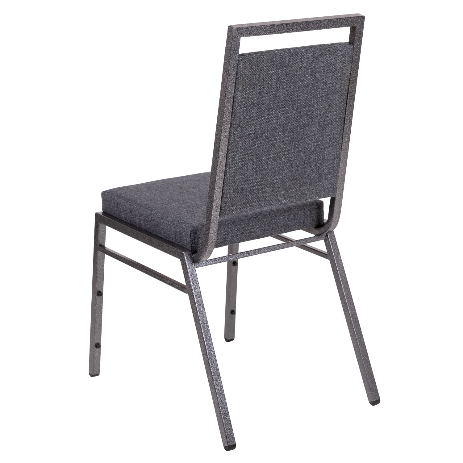 Flash Furniture HERCULES Square Back Stacking Banquet Chair Dark GraySilver PopularChairscom