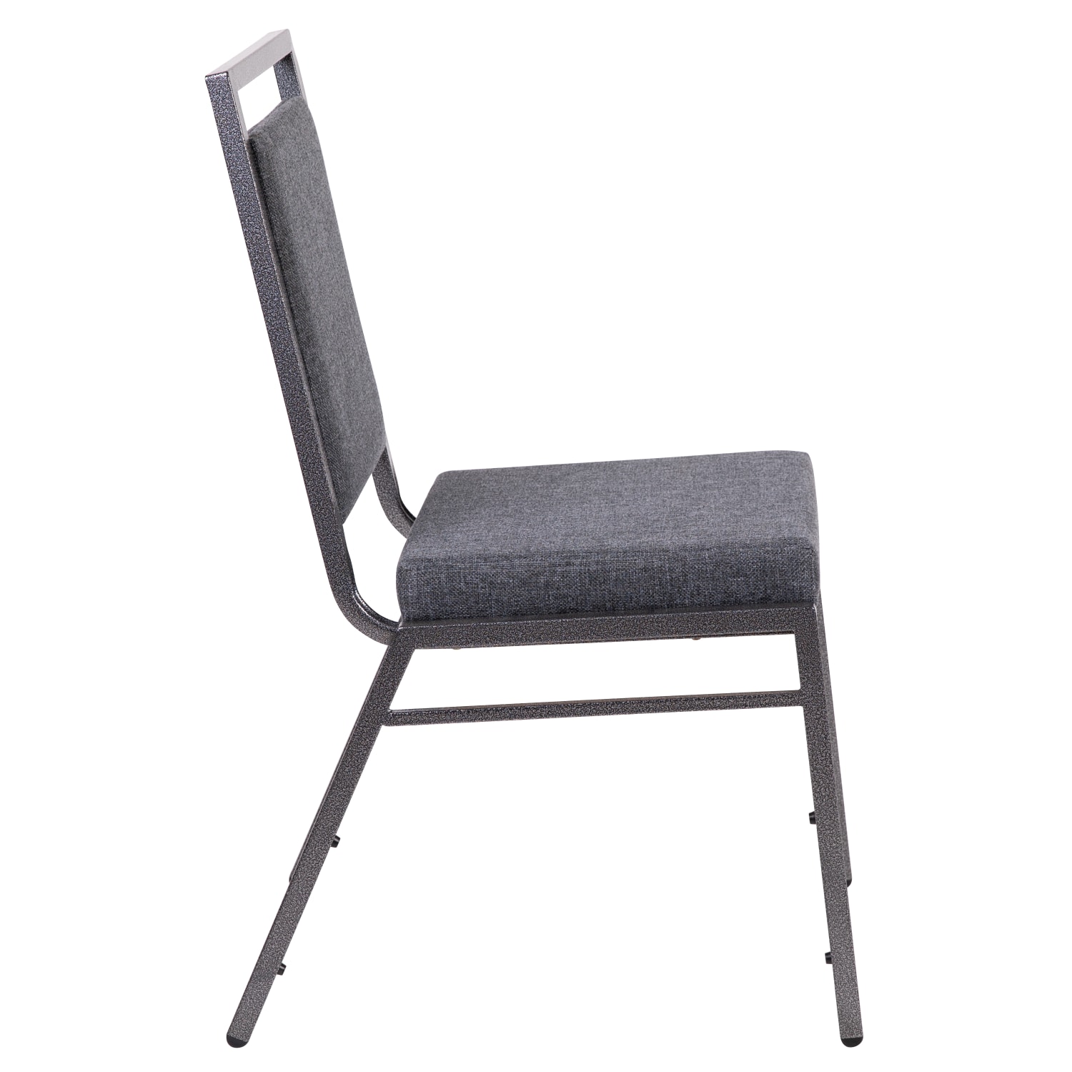 Flash Furniture HERCULES Square Back Stacking Banquet Chair Dark GraySilver PopularChairscom