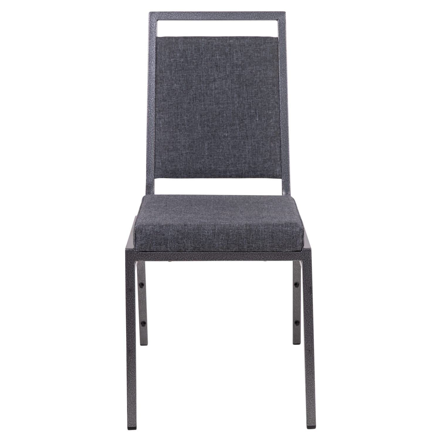 Flash Furniture HERCULES Square Back Stacking Banquet Chair Dark GraySilver PopularChairscom