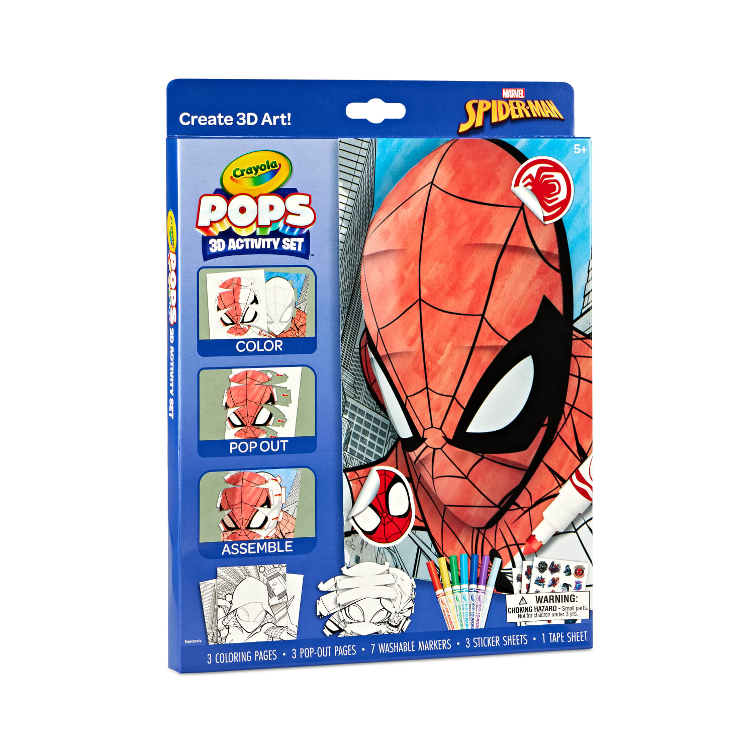 Crayola Paper POPs 3D Activity Set, Spider-Man - Image 5