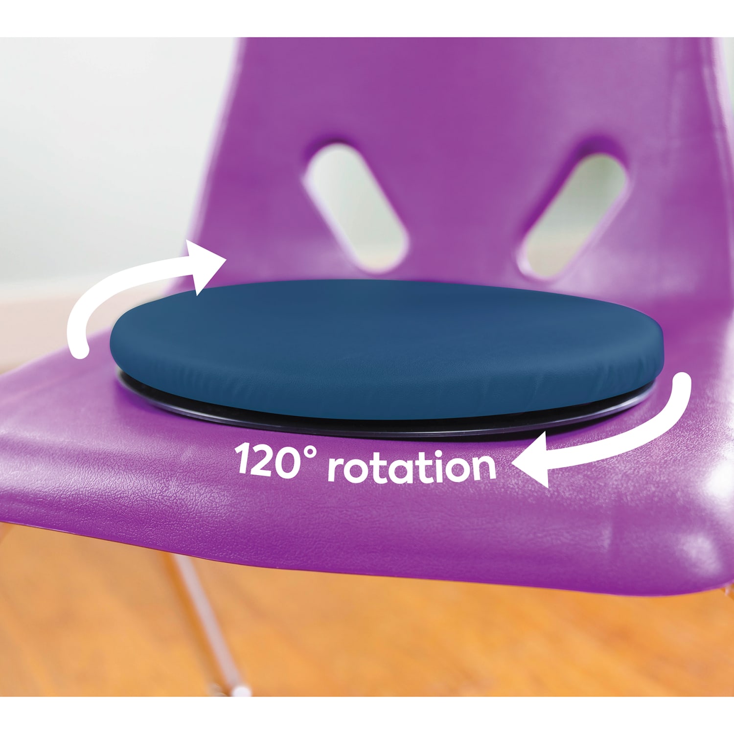 Bouncyband Sit & Twist Active Seat Cushion, 1-3/4inH x 12inW x 12inD, Blue - Image 3