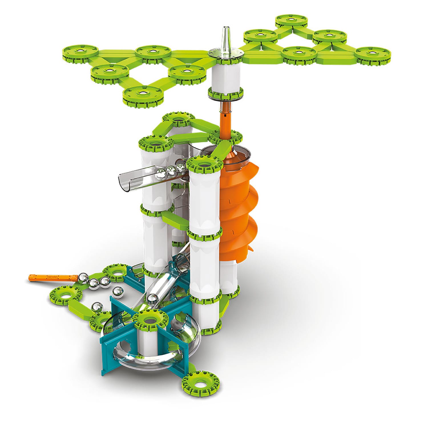 Geomag Mechanics Gravity Construction Set, Vertical Motor Recycled, 183 Pieces - Image 4