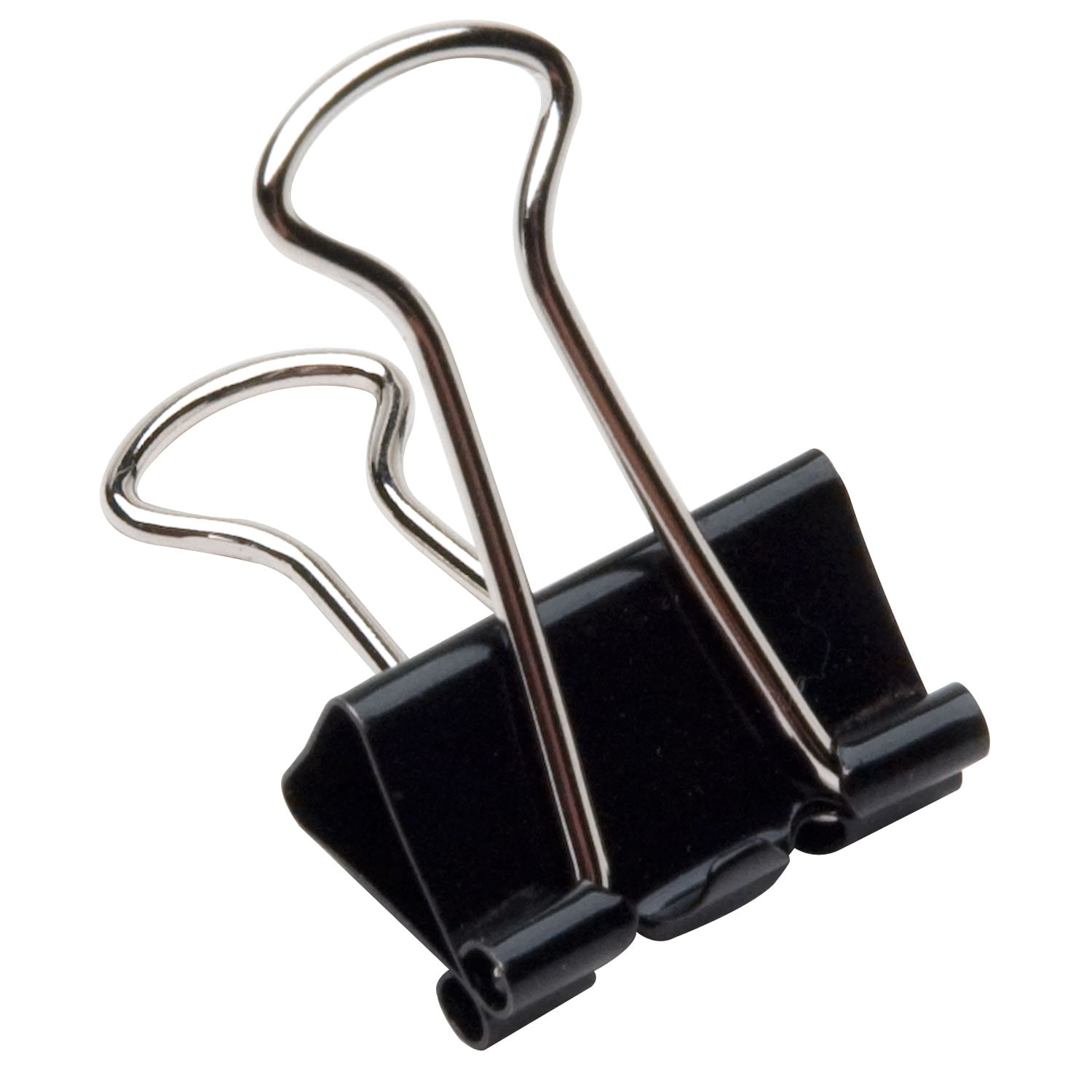 Binder Clips, 1/4in, Black/Silver, Box Of 12 (AbilityOne 7510-00-282-8201) - Image 3