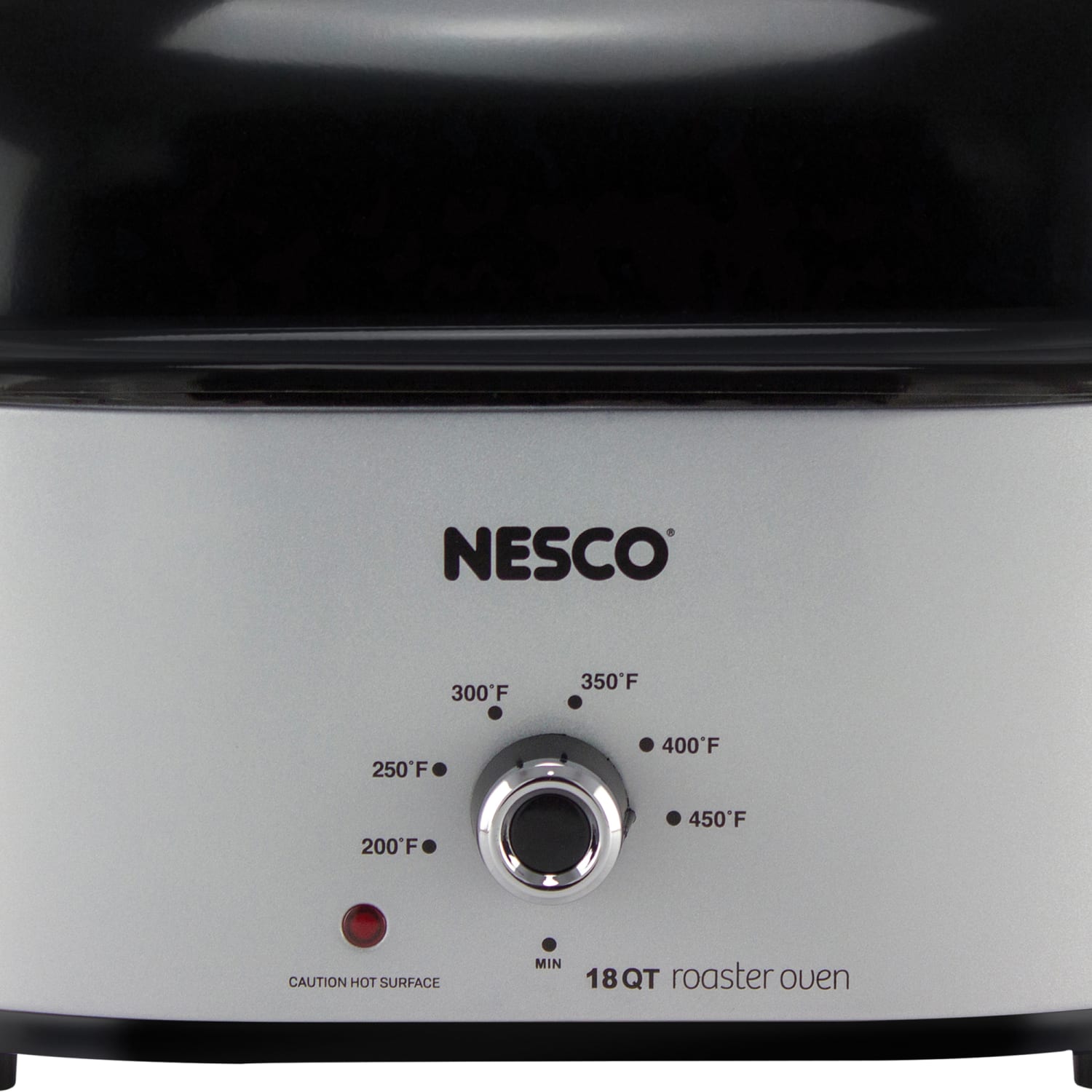 Nesco 18 Qt 1450W Portable Roaster With Porcelain Cookwell, Silver - Image 5