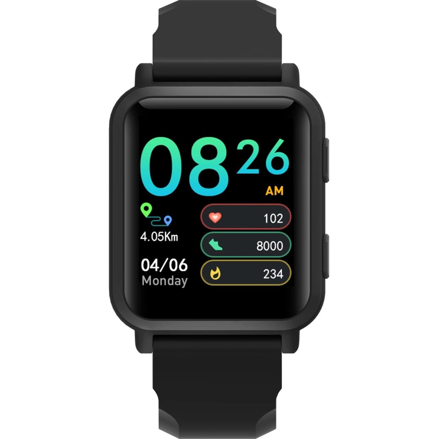 3Plus Vibe+ (Gen 1) Bluetooth Smartwatch with 1.4-In. Color Touch Screen, Heart Rate/Sleep & Daily Activity Tracking, Black - Image 3