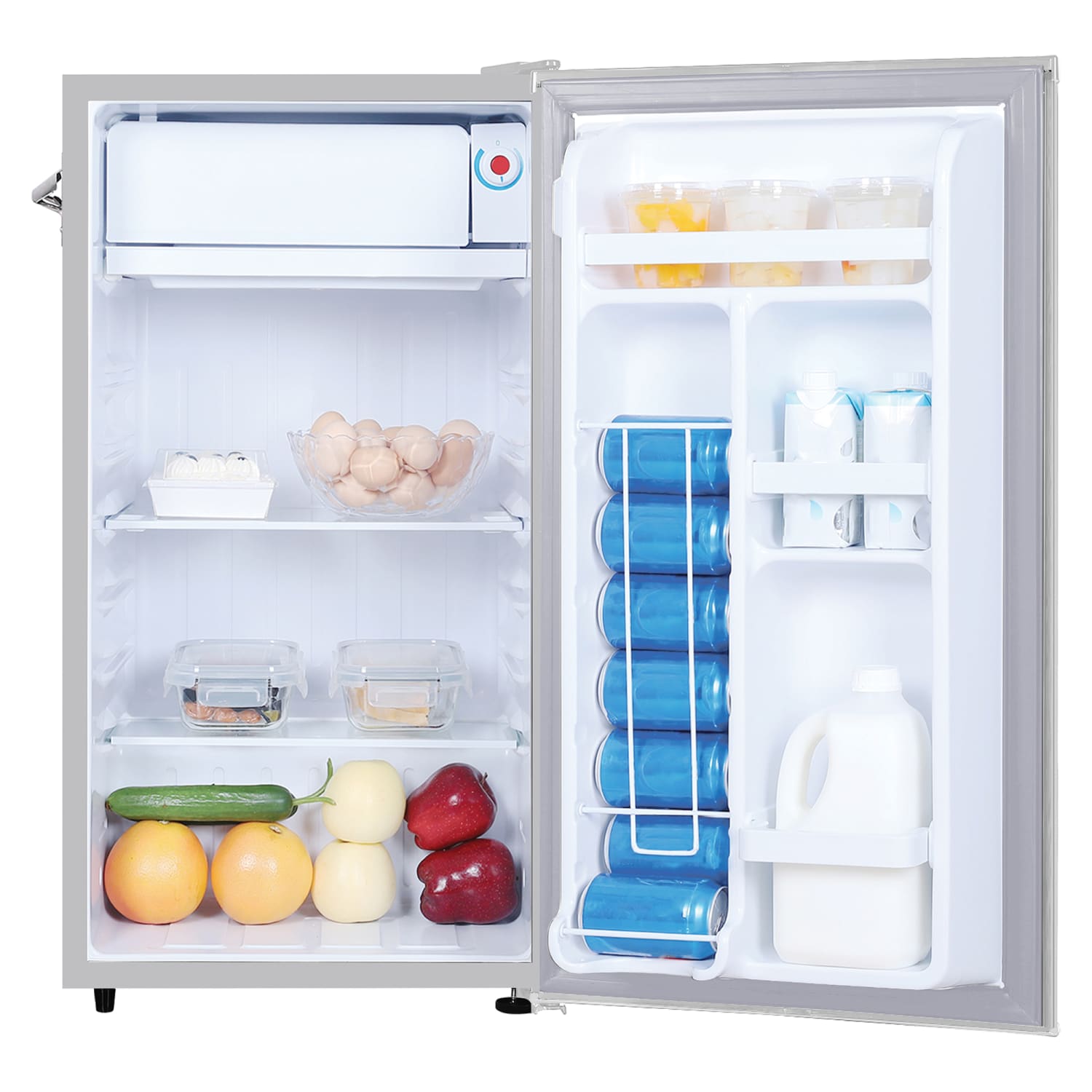 Frigidaire 3.2-cu.-ft. 65-Watt Retro Bar Fridge with Side Bottle Opener, Moonbeam, EFR376-B-MOONBM - Image 5