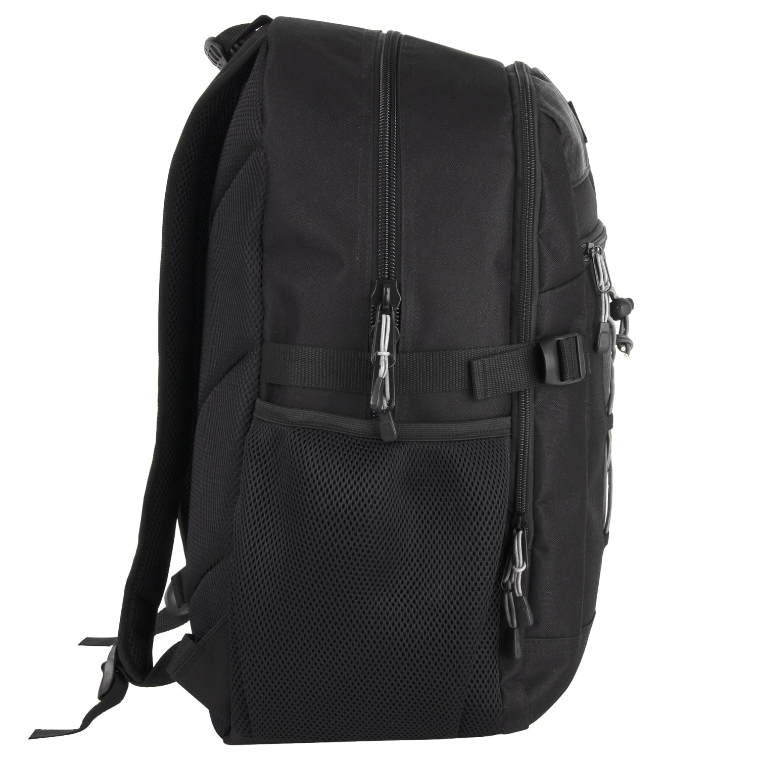 Trailmaker Bungee Backpack With 17in Laptop Sleeve, Black - Image 6