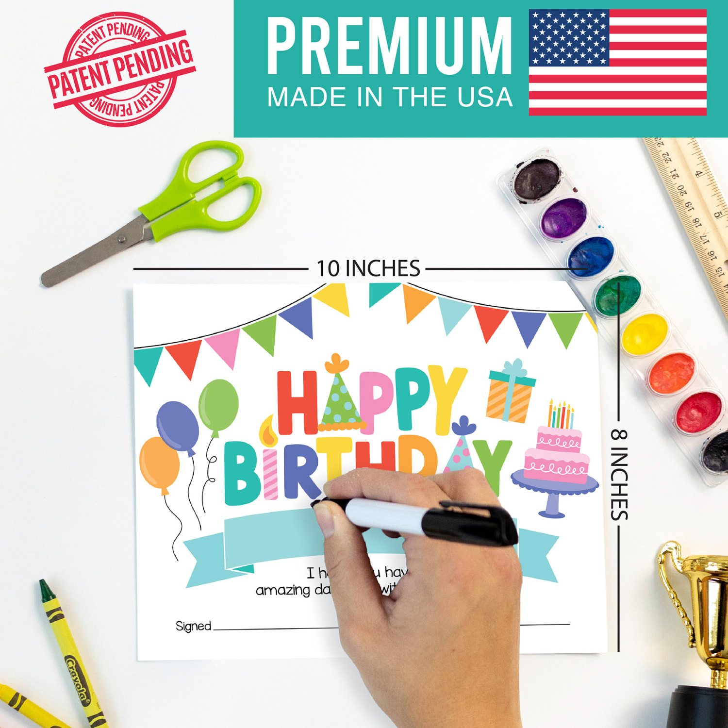 Hadley Designs Certificates For Students, 8in x 10in, Colorful Happy Birthday, Set Of 25 - Image 4