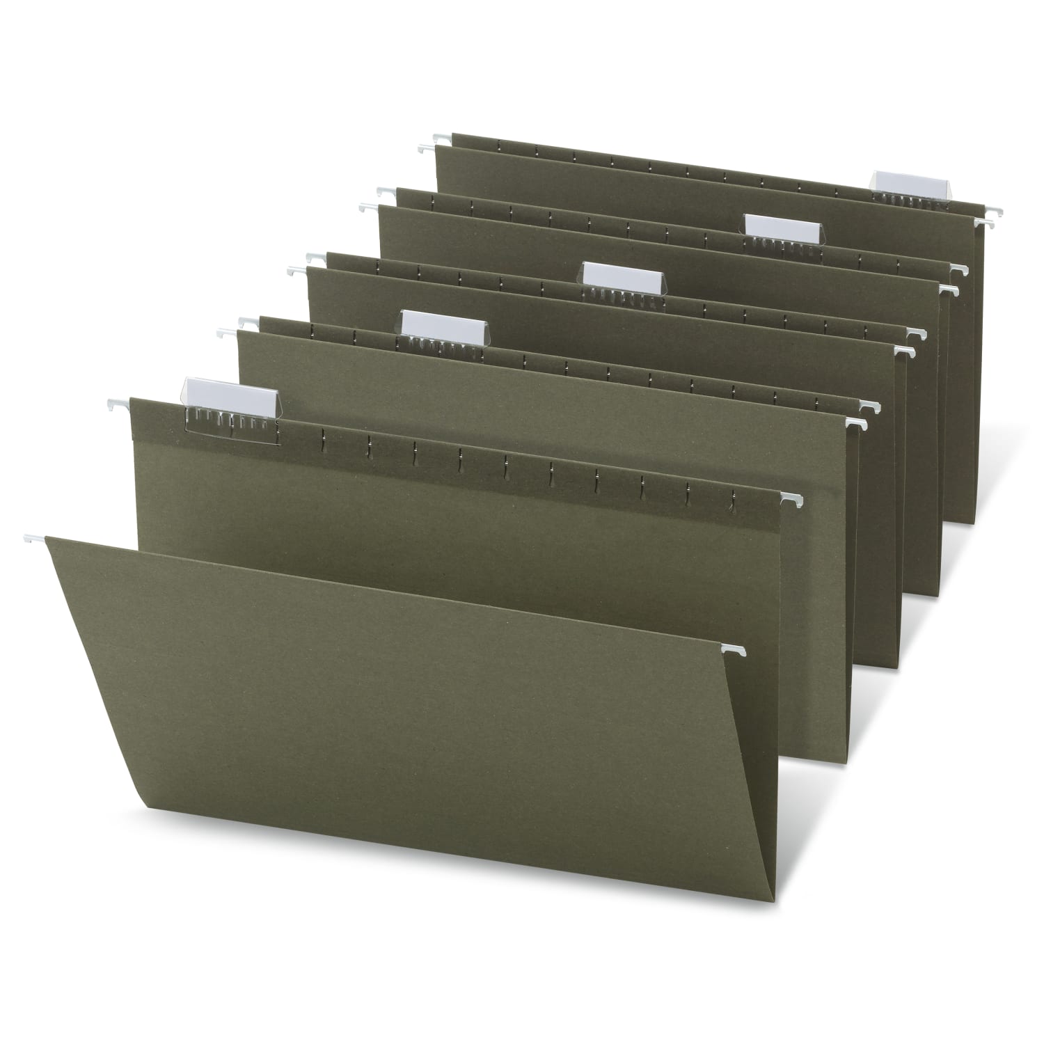 Office Depot Brand Hanging Folders, 1/5 Cut, Legal Size, 100% Recycled, Green, Pack Of 25 - Image 4