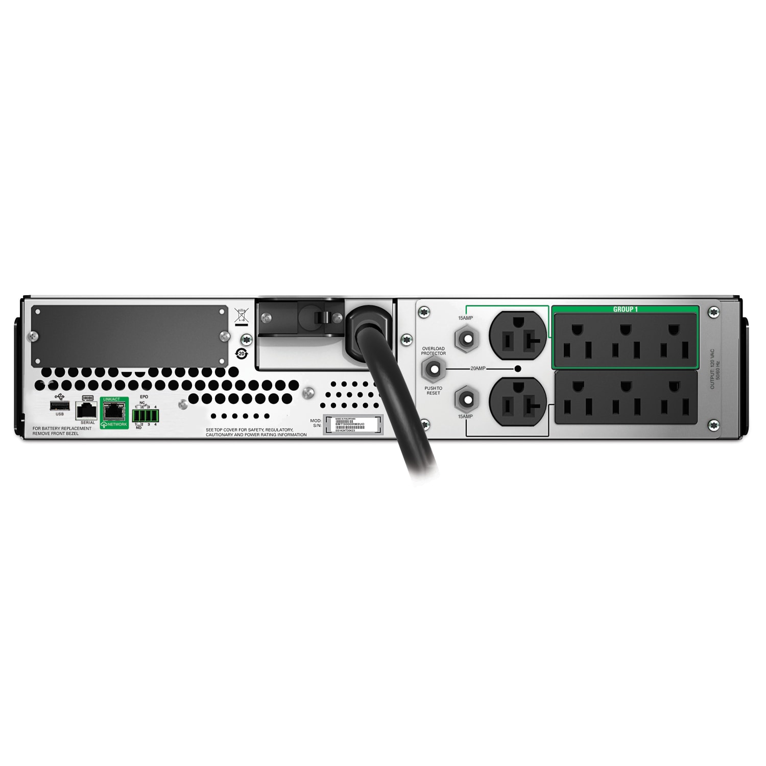 APC Smart-UPS 8-Outlet Rackmount With SmartConnect, 3,000VA/2,700 Watts, SMT3000RM2UC - Image 3