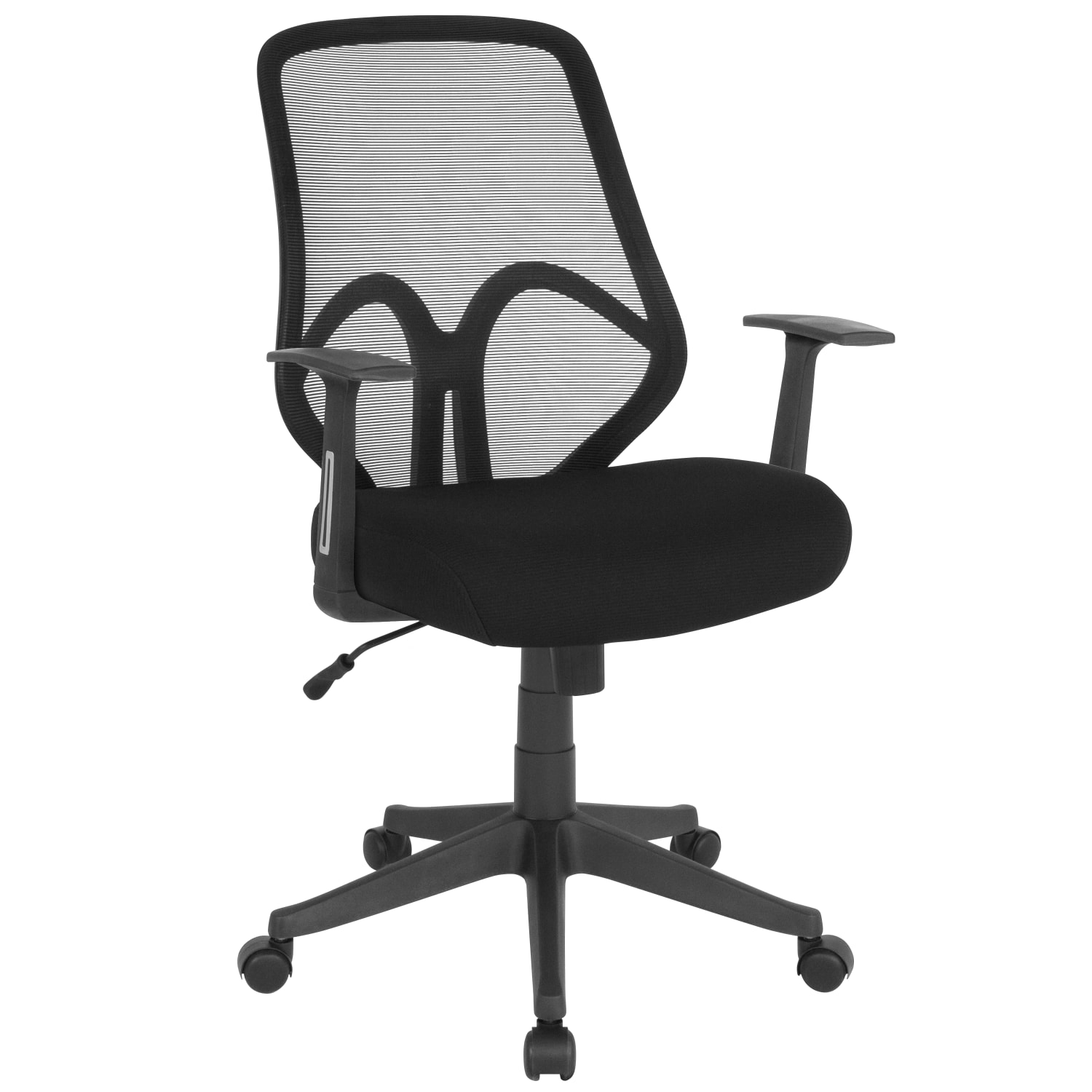 Flash Furniture Salerno Series Ergonomic Mesh High-Back Office Chair With Arms, Black - Image 3