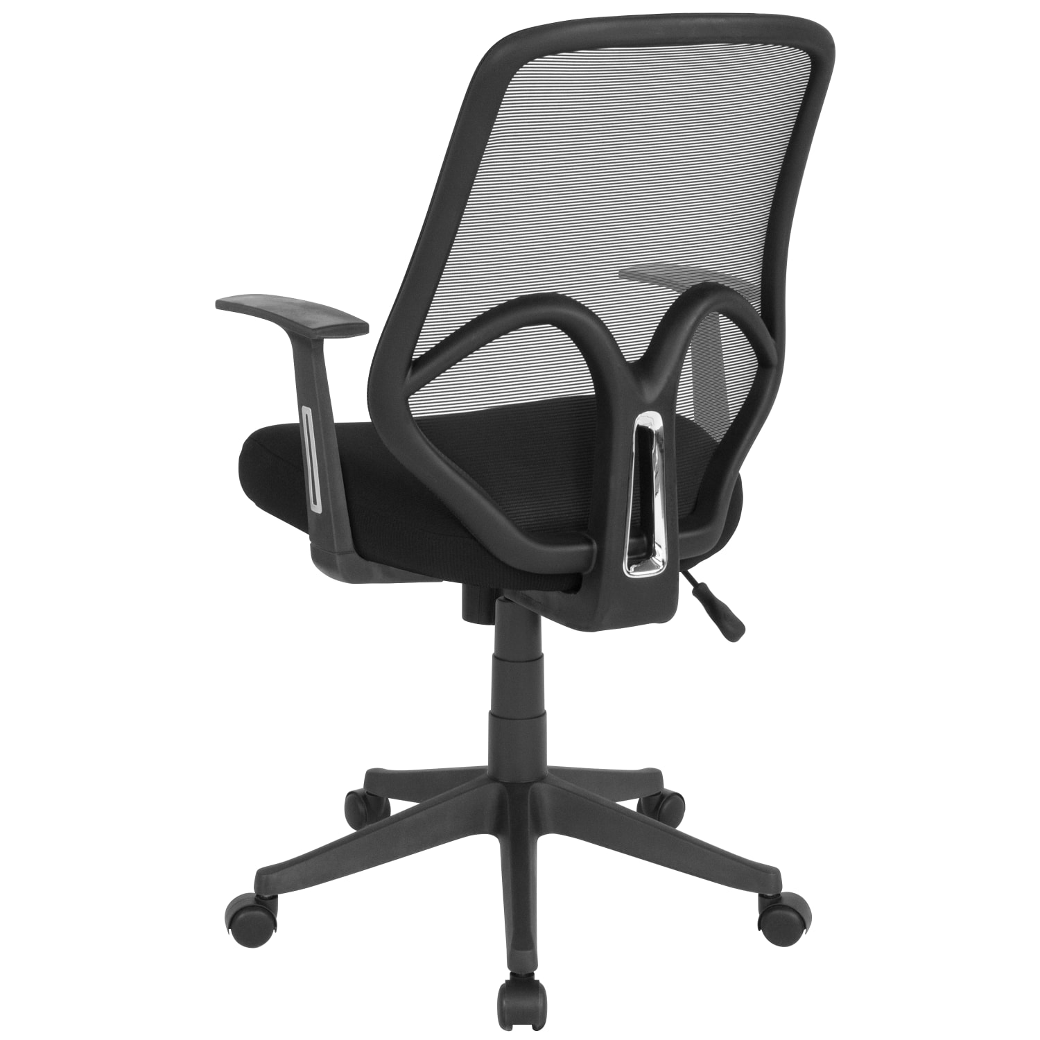 Flash Furniture Salerno Series Ergonomic Mesh High-Back Office Chair With Arms, Black - Image 6