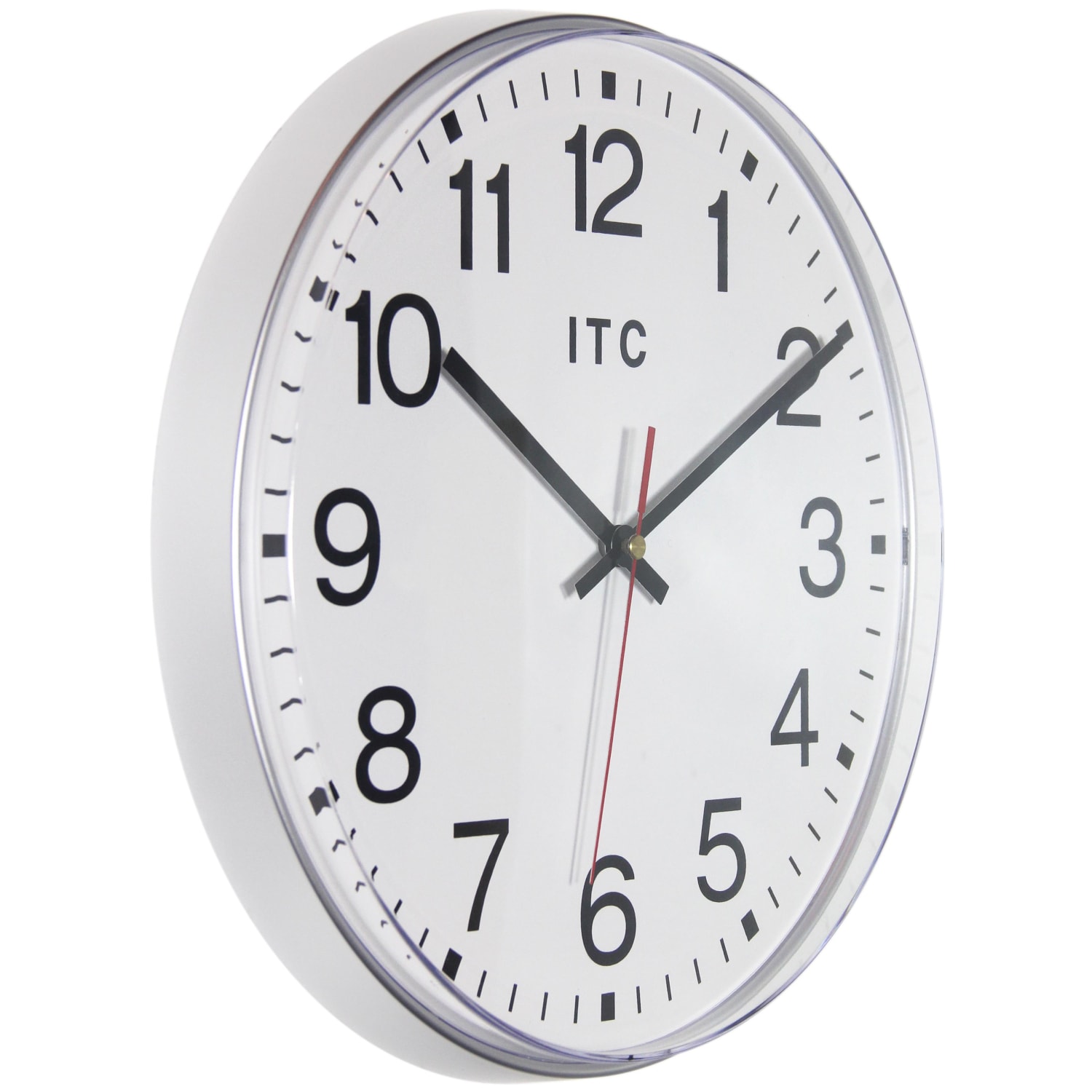 Infinity Instruments Prosaic Wall Clock, 12in, Silver - Image 6