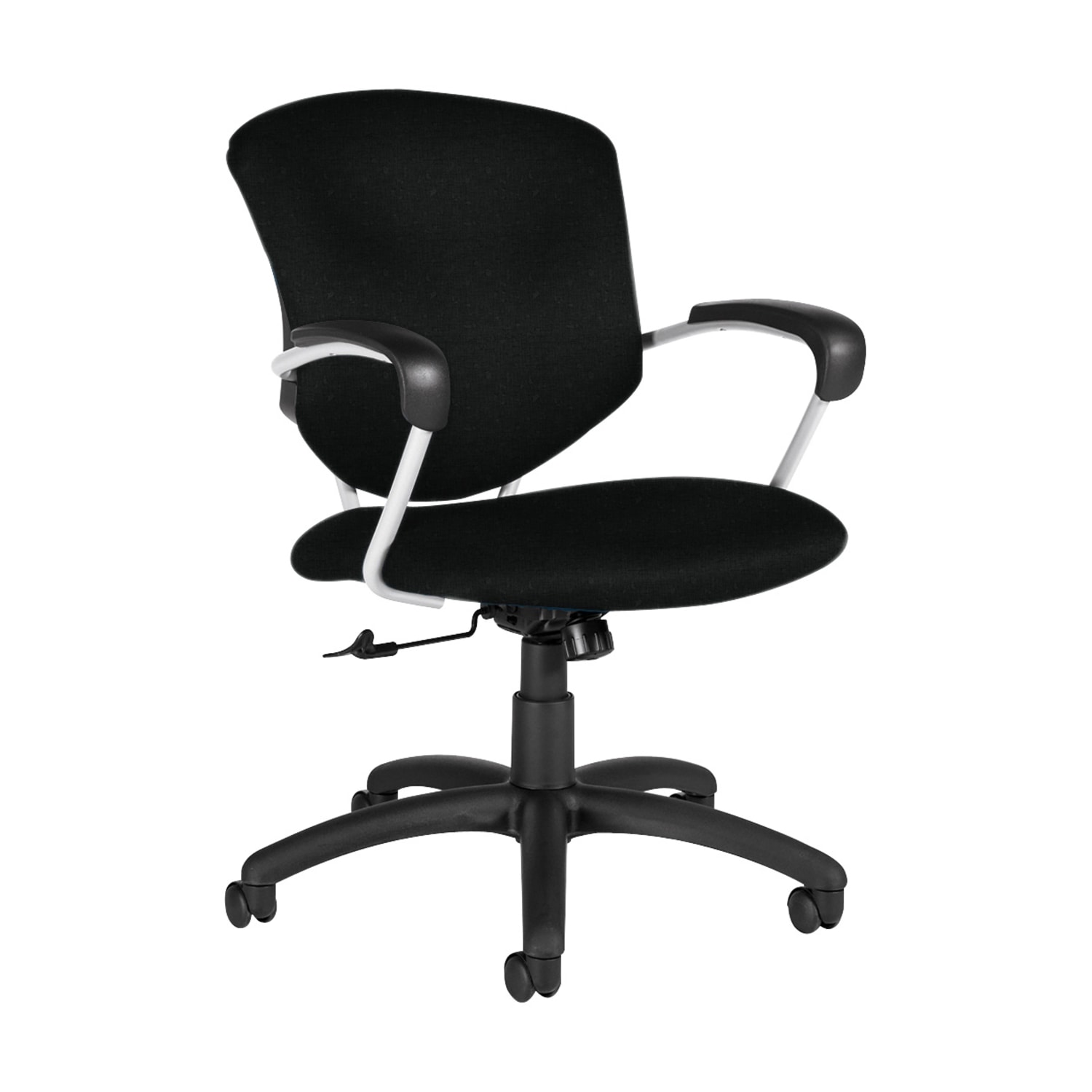 Global Supra Tilter Chair Mid Back 39inH x 26inW x 26inD Black CoalBlack PopularChairscom
