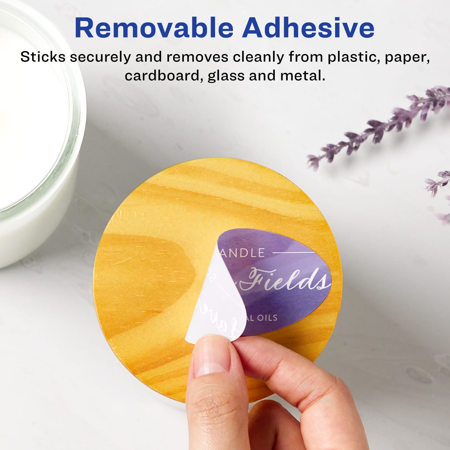 Avery Removable Labels With Sure Feed, 94053-RMP25, Oval, 1in x 2in, White, Pack Of 600 Labels - Image 3