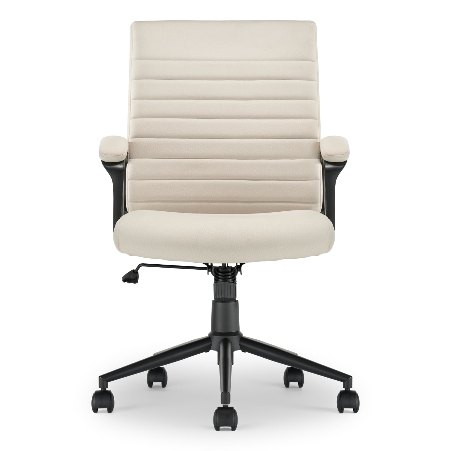 Click365 Transform 30 Ergonomic Vegan Leather MidBack Managers Chair OffWhite PopularChairscom Click365 Transform 30 Ergonomic Vegan Leather Mid Back Managers Chair Off White PopularChairscom