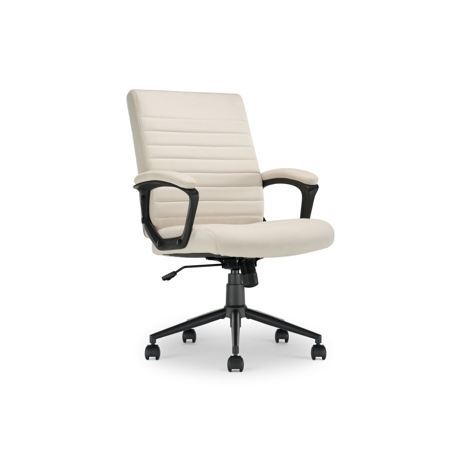 Click365 Transform 30 Ergonomic Vegan Leather MidBack Managers Chair OffWhite PopularChairscom Click365 Transform 30 Ergonomic Vegan Leather Mid Back Managers Chair Off White PopularChairscom