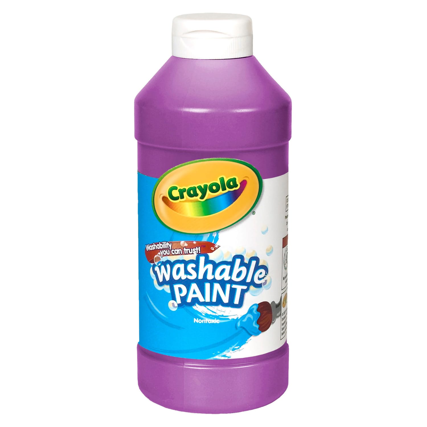 Crayola Washable Paint, 16 oz, Violet, Pack Of 6 - Image 3