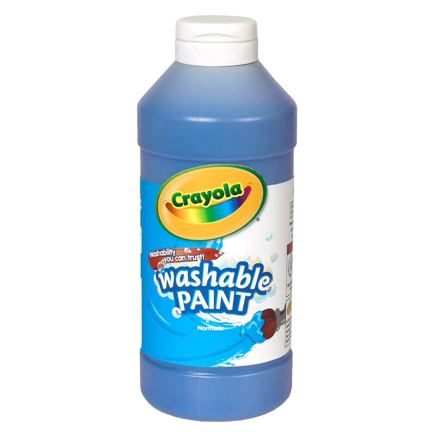 Crayola Washable Paint, 16 oz, Blue, Pack Of 6 - Image 3
