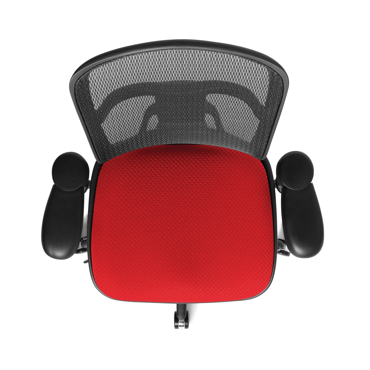 WorkPro Quantum 9000 Series Ergonomic MeshPremium Fabric Mid Back Chair BlackCherry BIFMA Compliant PopularChairscom