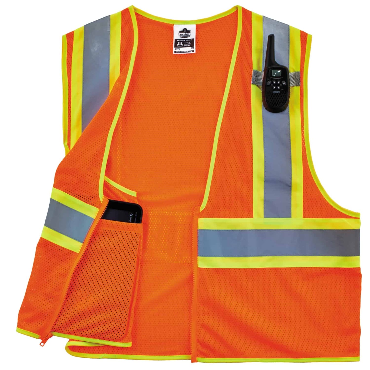 Ergodyne GloWear Safety Vest, Economy 2-Tone, Type-R Class 2, 4X/5X, Orange, 8229Z - Image 4