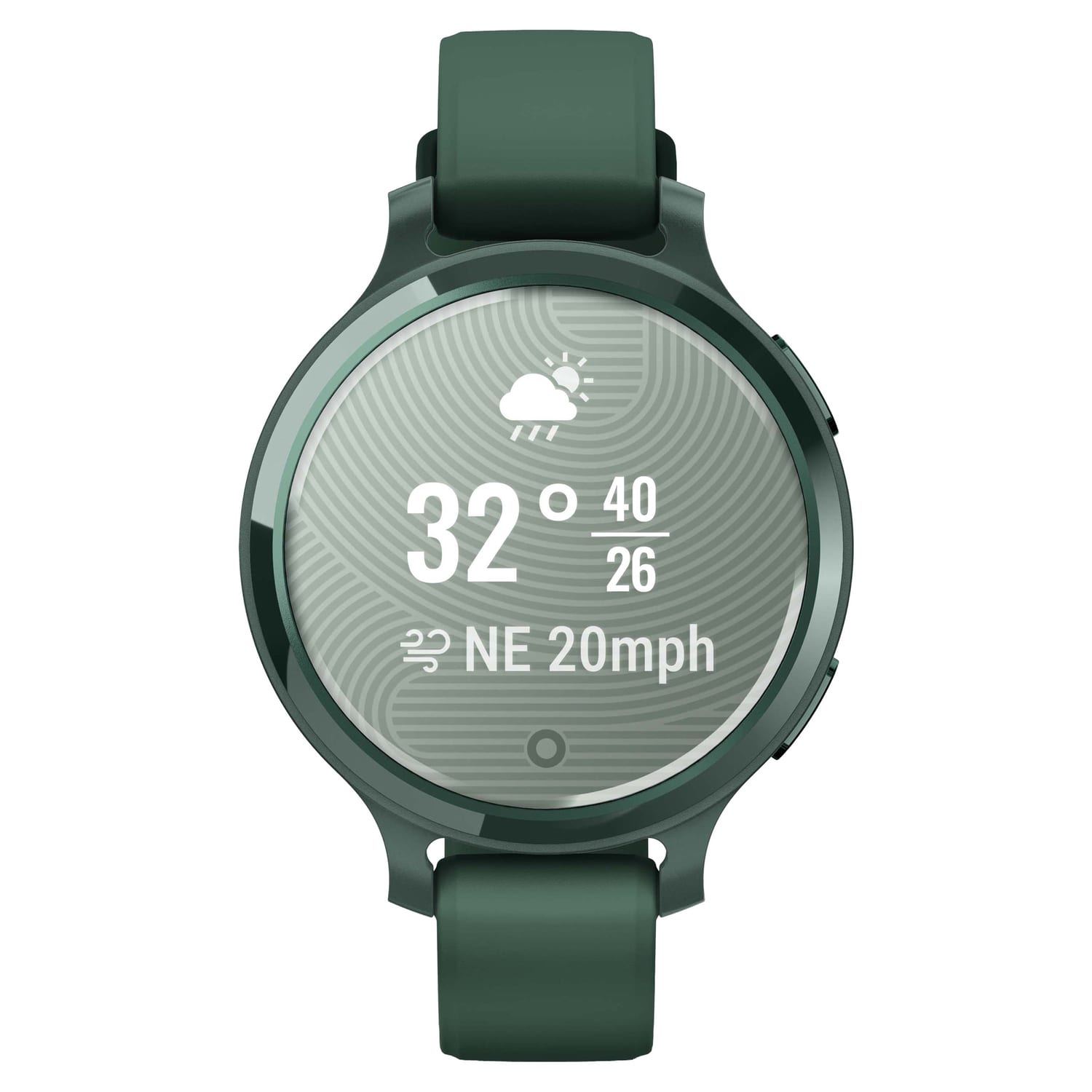 Garmin Lily 2 Active Health And Fitness Smartwatch With Anodized Aluminum Bezel And Silicone Band, Jasper Green - Image 3