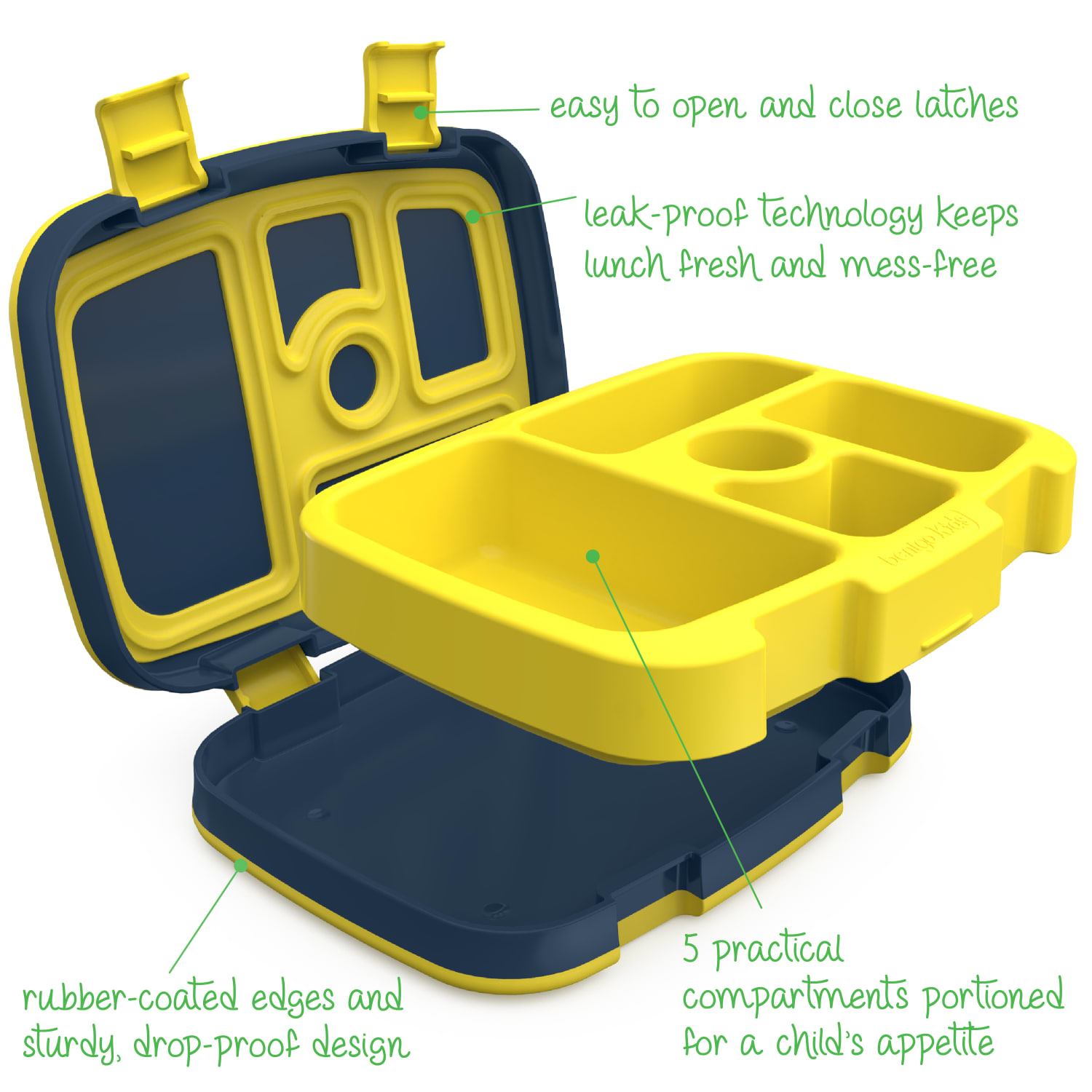 Bentgo Kids Lunch Box, 2inH x 6-1/2inW x 8-1/2inD, Space - Image 4