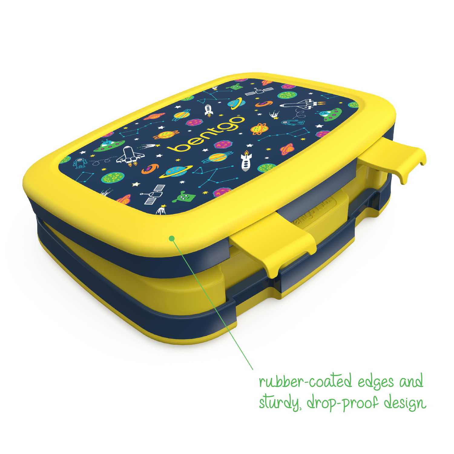 Bentgo Kids Lunch Box, 2inH x 6-1/2inW x 8-1/2inD, Space - Image 6
