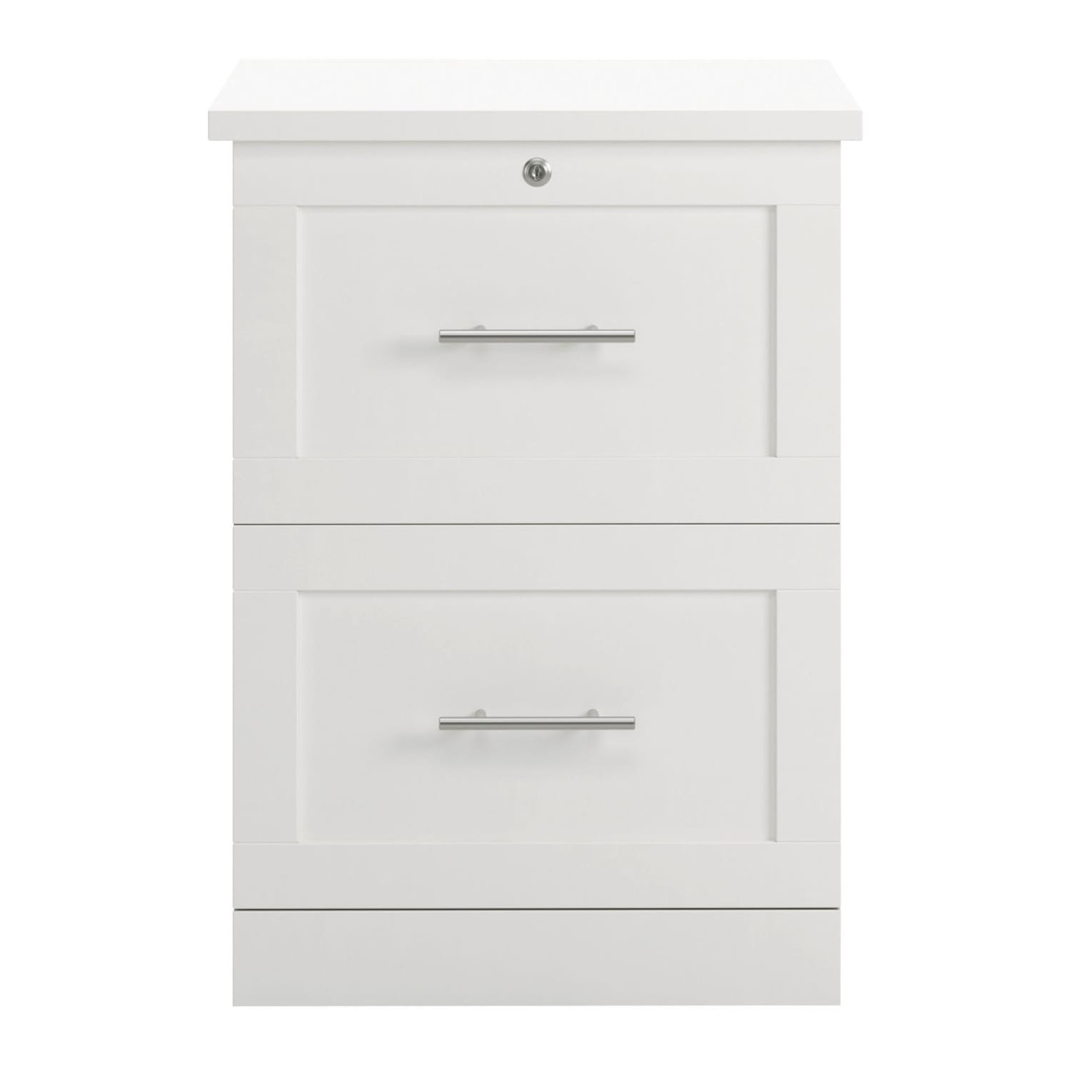 Realspace 17inD Vertical 2-Drawer File Cabinet, White - Image 3