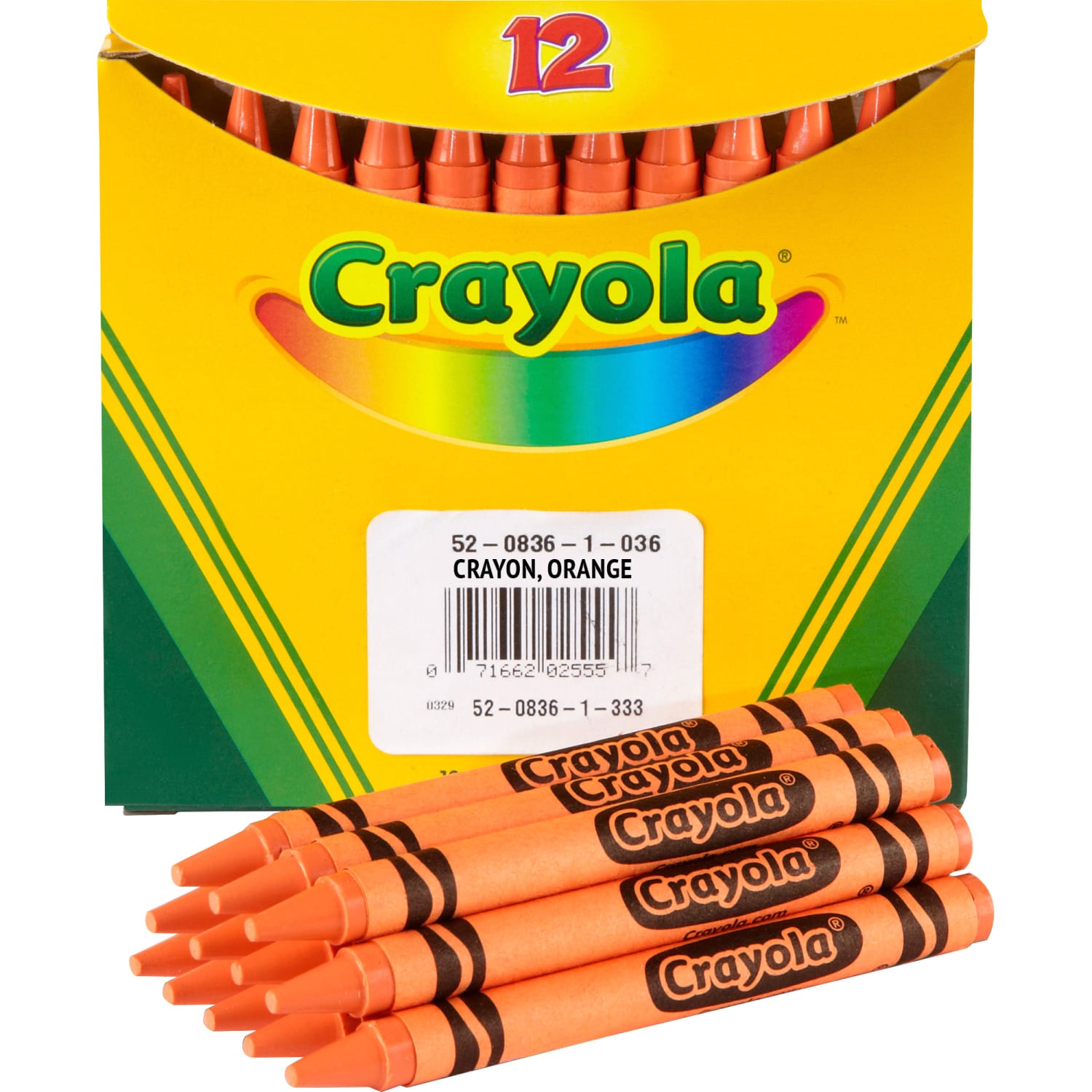 Crayola Bulk Crayons, Regular Size, Orange, 12 Per Box, Set Of 12 Boxes - Image 5