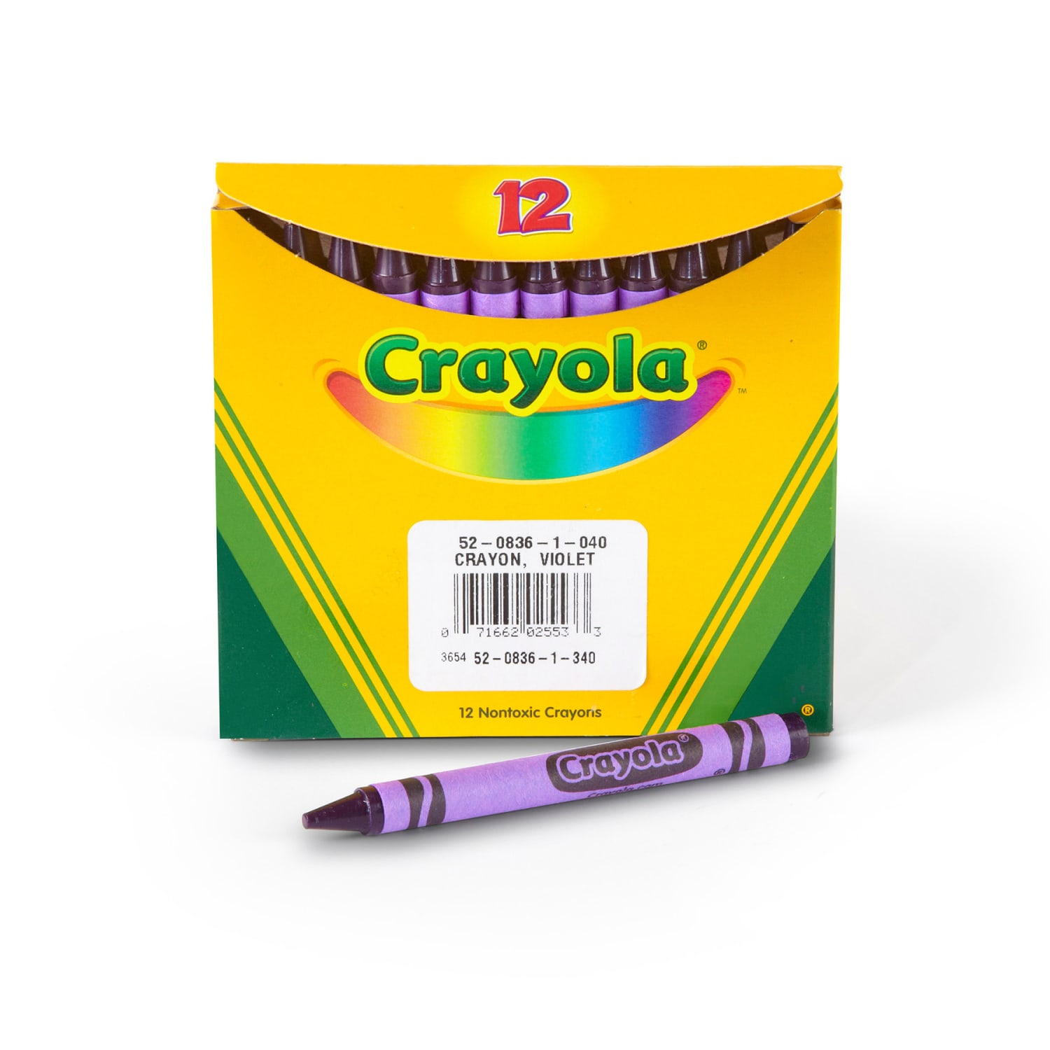 Crayola Bulk Crayons, Regular Size, Violet, 12 Per Box, Set Of 12 Boxes - Image 3