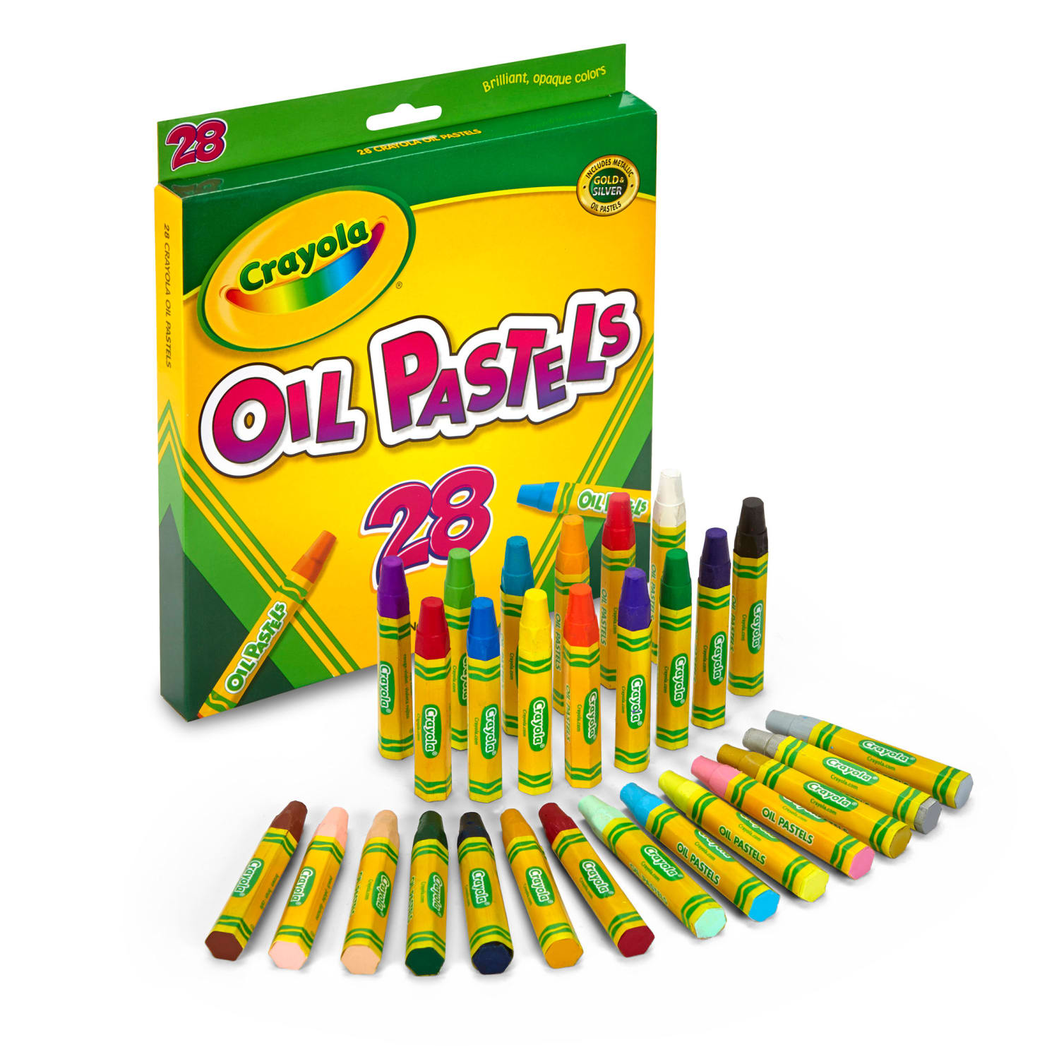 Crayola Oil Pastels, Assorted Colors, 28 Per Box, Set Of 6 Boxes - Image 3