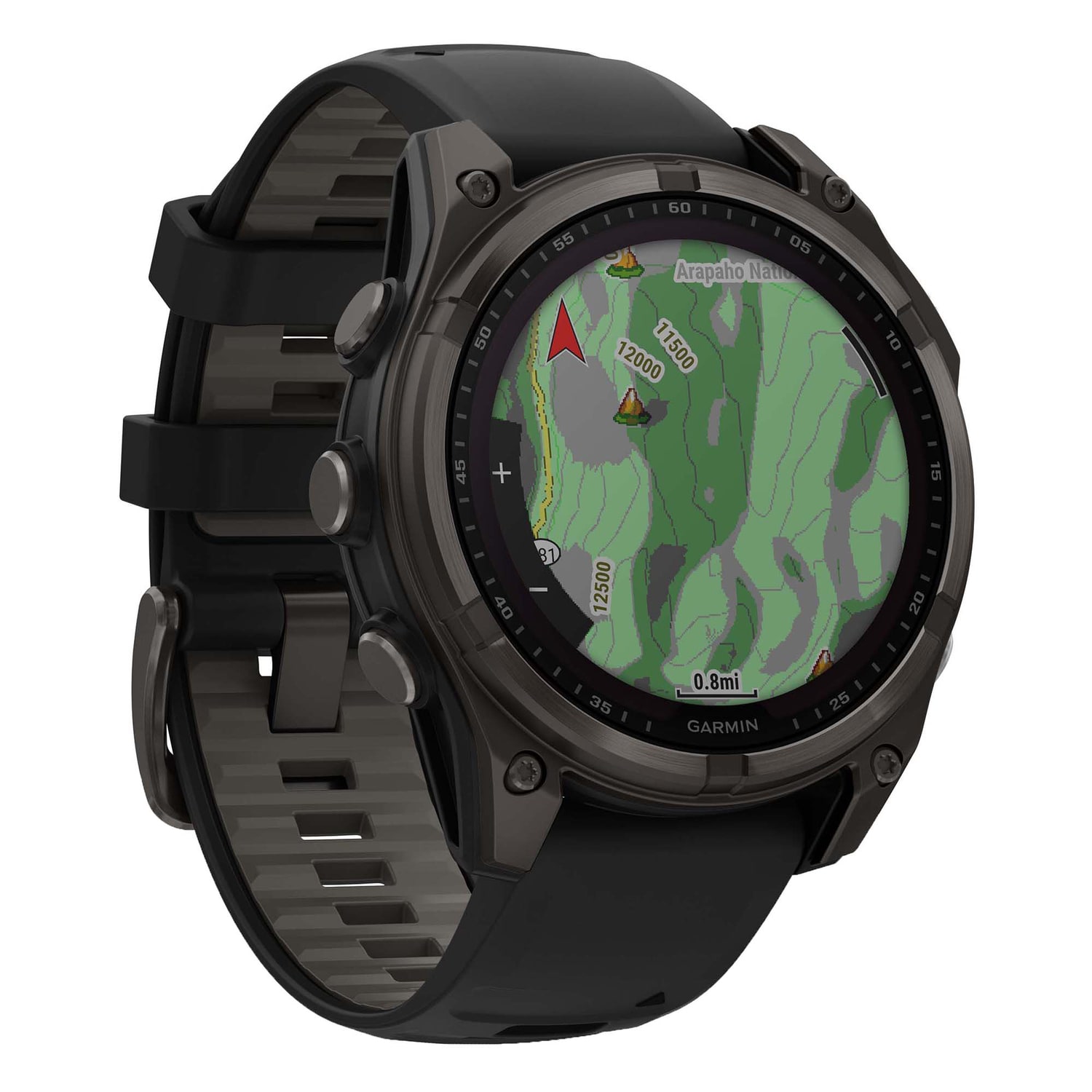 Garmin fenix 8 Multisport Sapphire Solar GPS Watch With Silicone Band And 47mm Lens, Carbon Gray/Black - Image 3